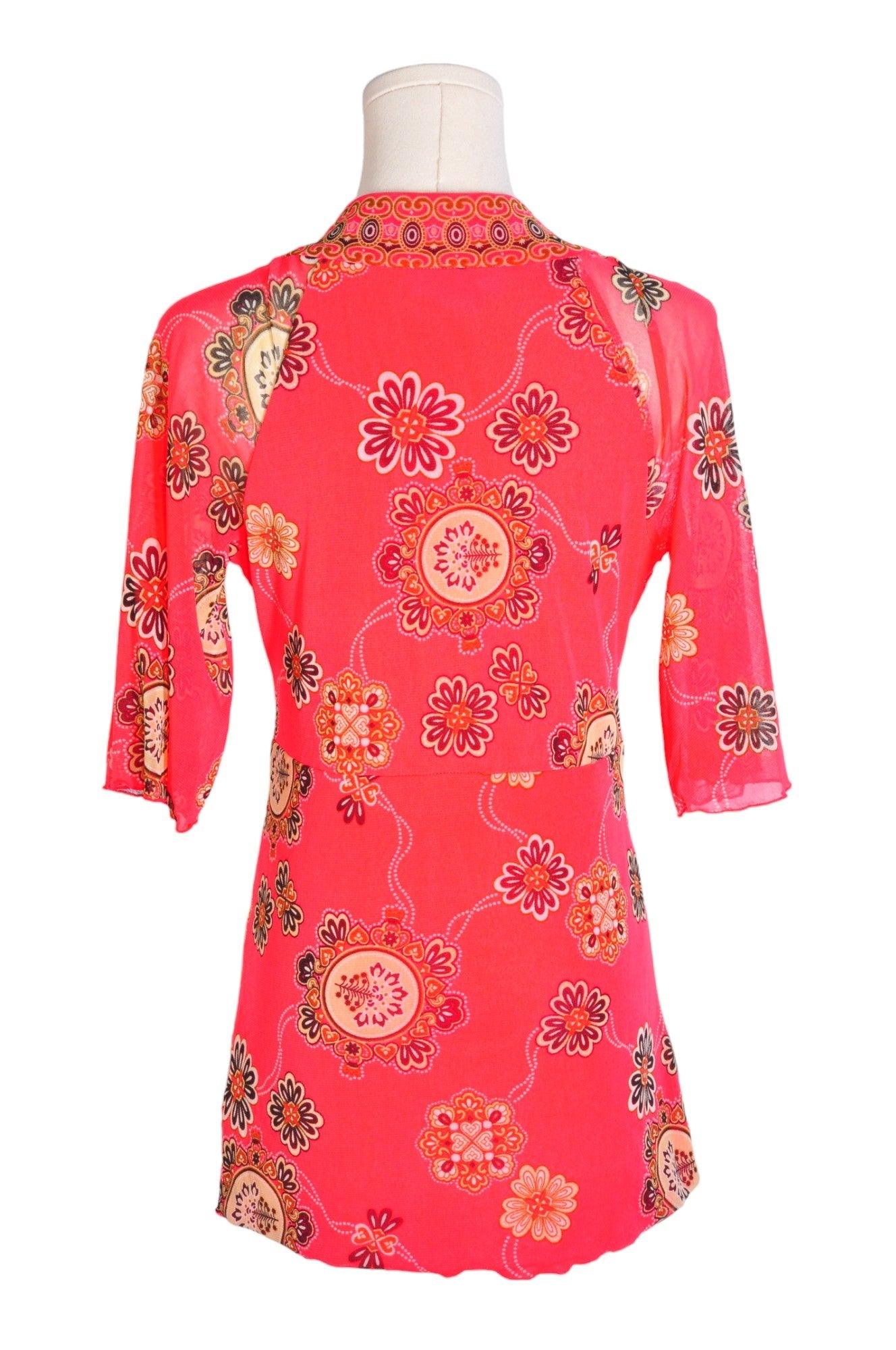 Stylish INTERNATIONAL CONCEPTS Regular Fit Red Women's Blouses - Size M