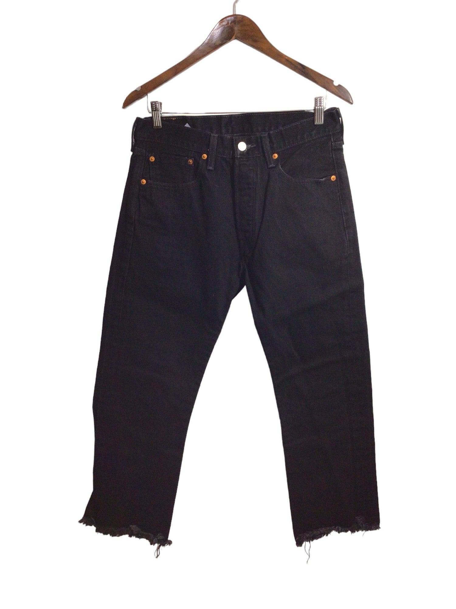 LEVI'S Stylish Women's Black Regular-Fit Straight-Legged Jeans - Size 32x30