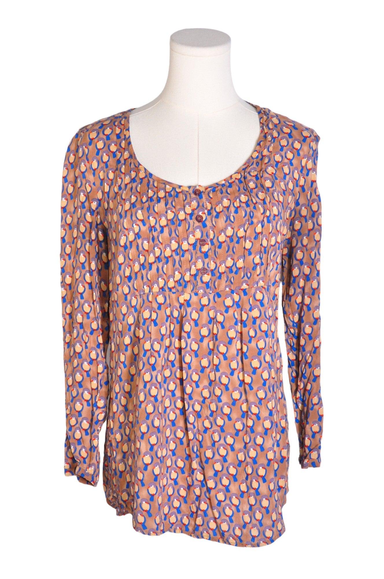 PAPILLON Stylish Women's Brown Regular-Fit Blouse - Size M
