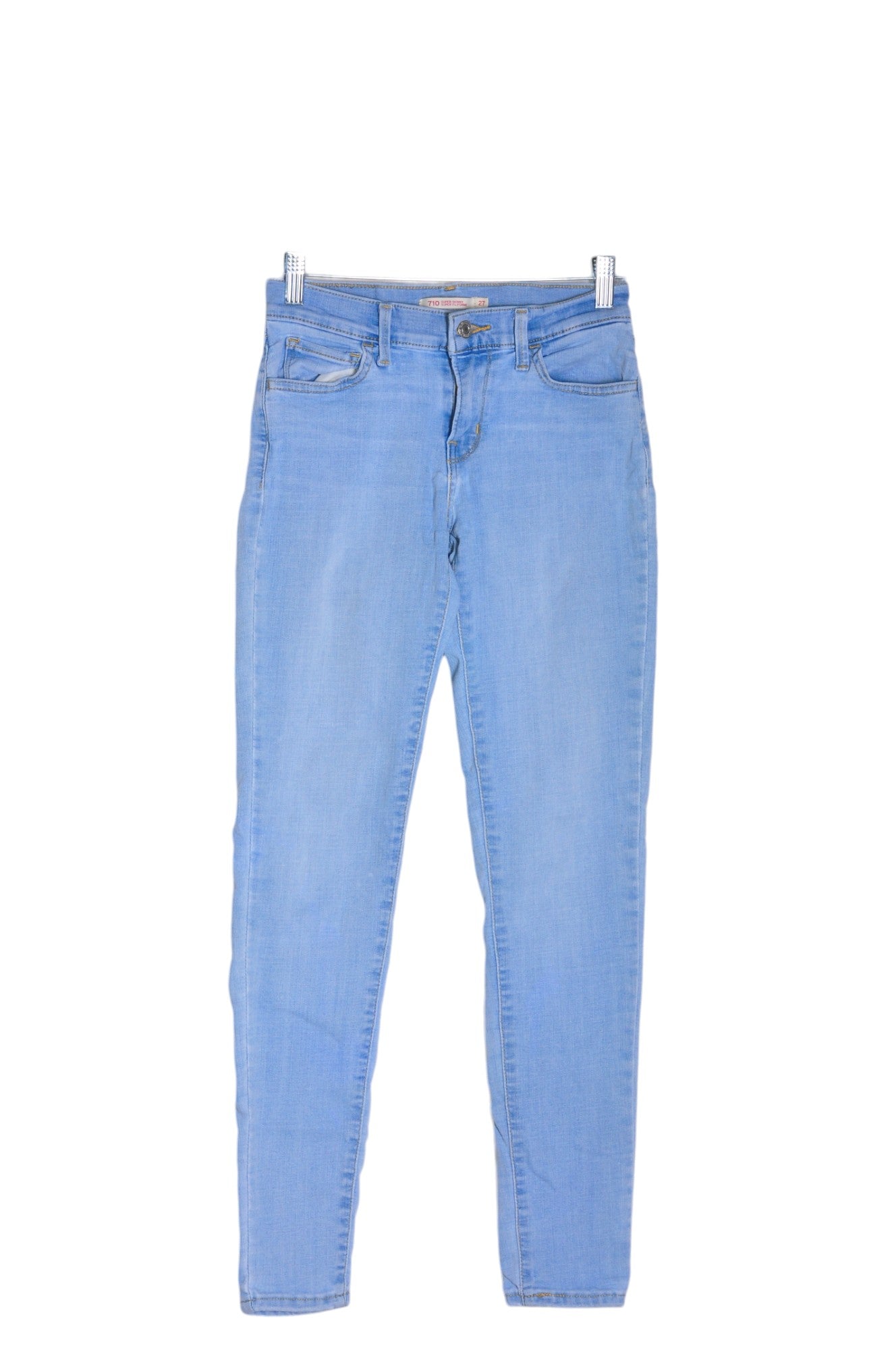 LEVI'S Second Hand Blue Regular Fit Women's Straight-Legged Jeans - Size 27