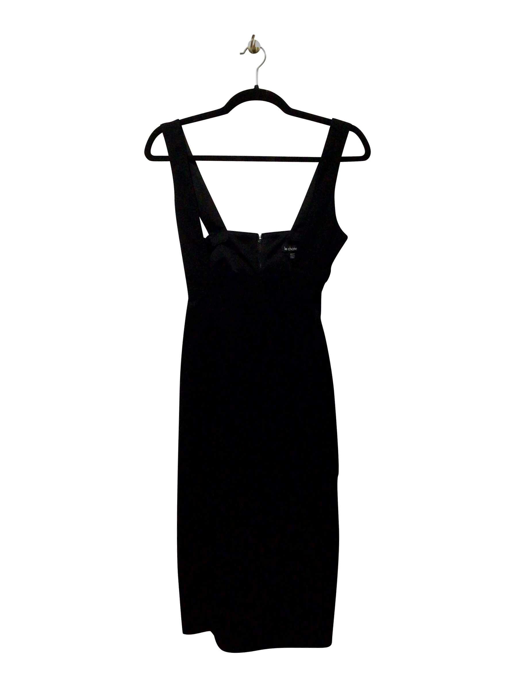 CHATEAU Stylish Regular Fit Black Bodycon Dress - XS