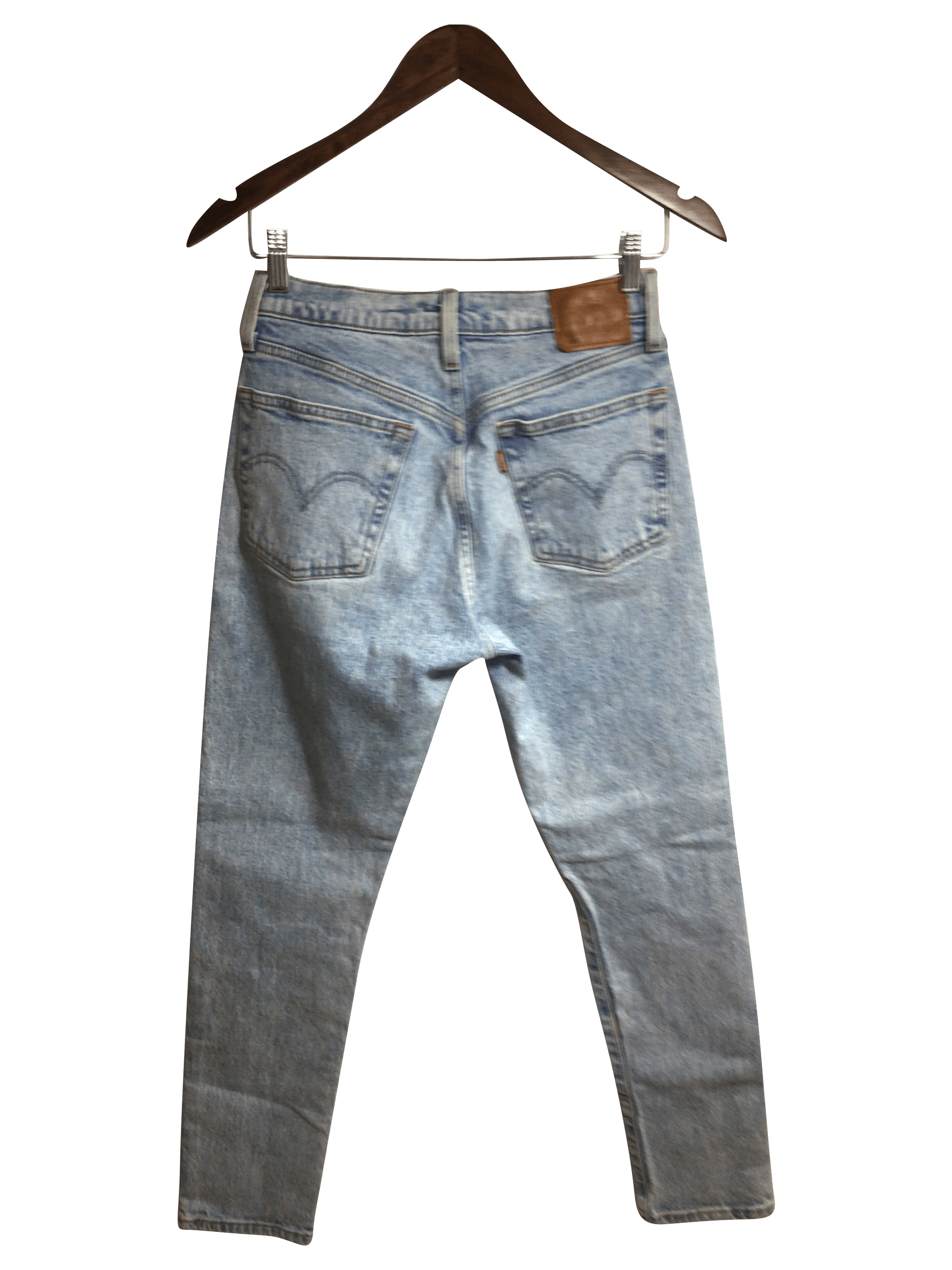 LEVI'S Second Hand Women's Regular Fit Blue Straight-Legged Jeans - Size 26x28