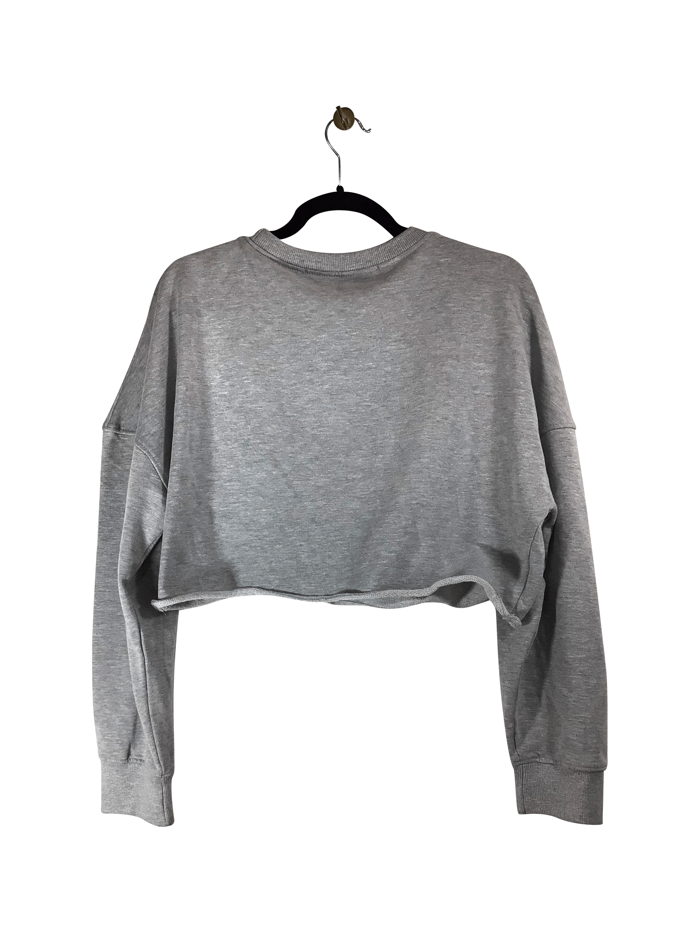 Stylish MISSGUIDED Women's Gray Regular Fit Crop Tops - Size 12