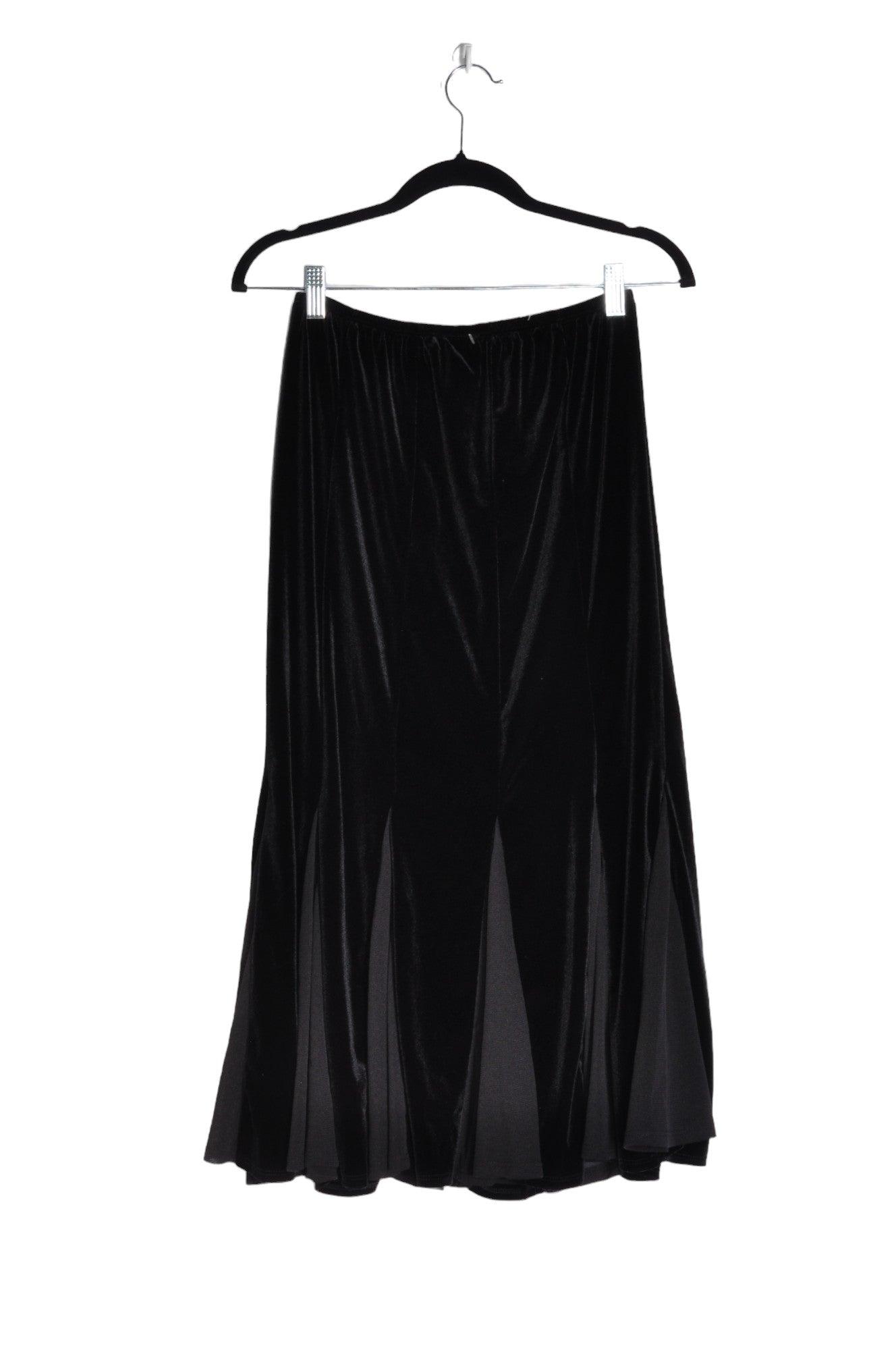 Stylish CAZZA Women's Regular Fit A-Line Black Skirt - Size 4