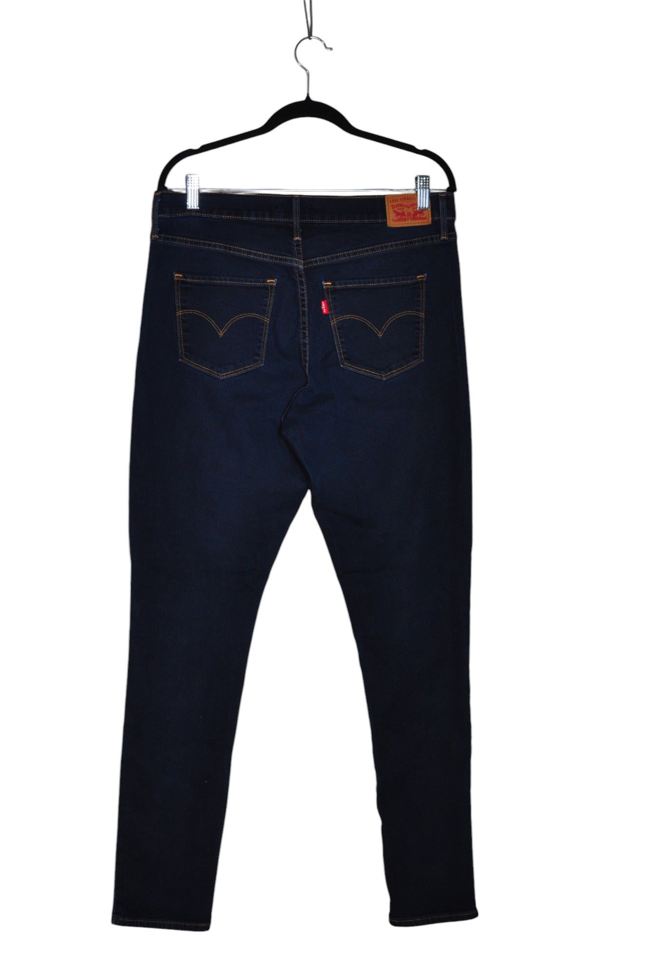 LEVI'S Blue Regular Fit Second Hand Women's Straight-Legged Jeans - Size 31