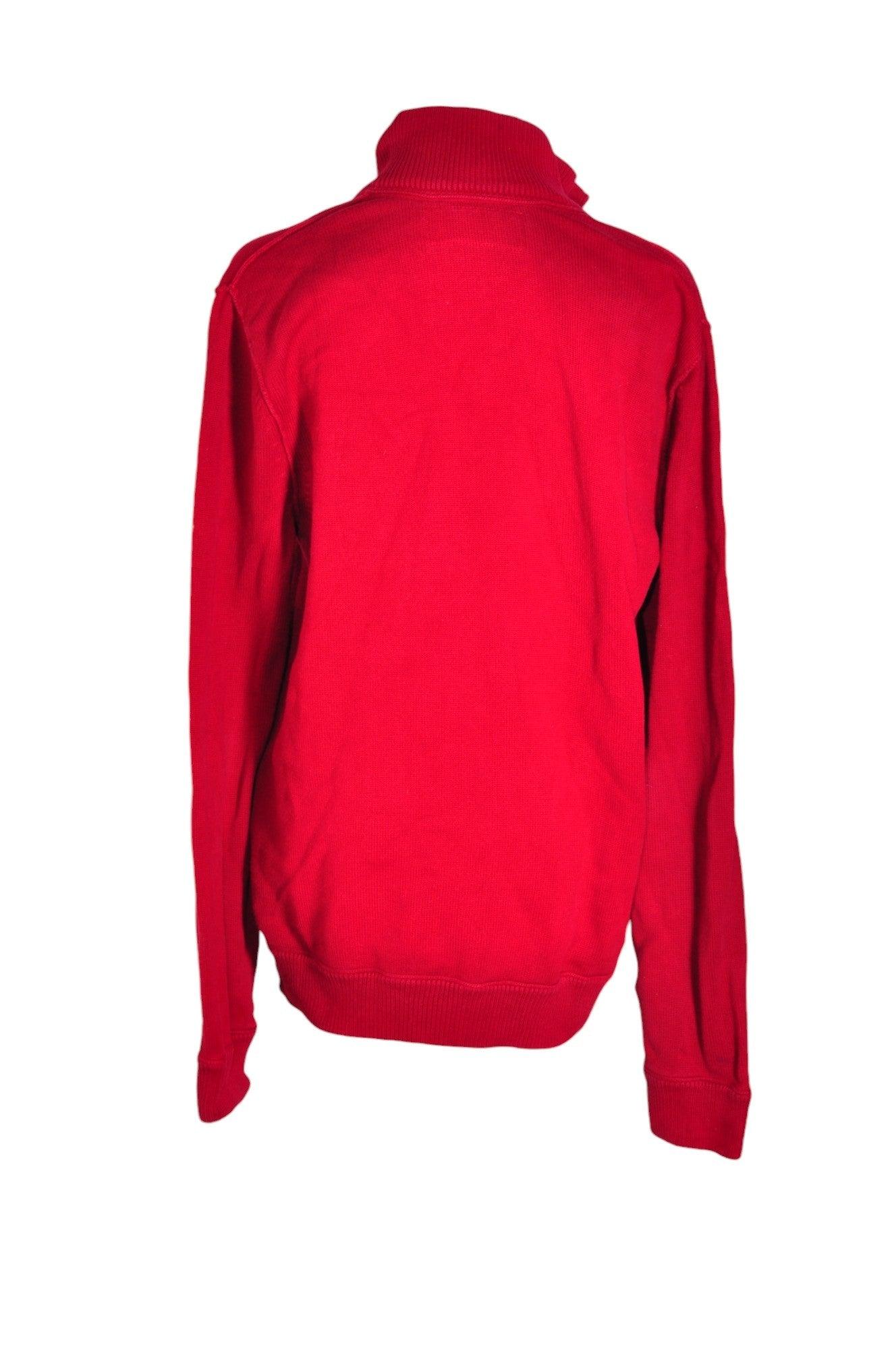 BANANA REPUBLIC Stylish Men's Red Regular Fit Sweater - Size M