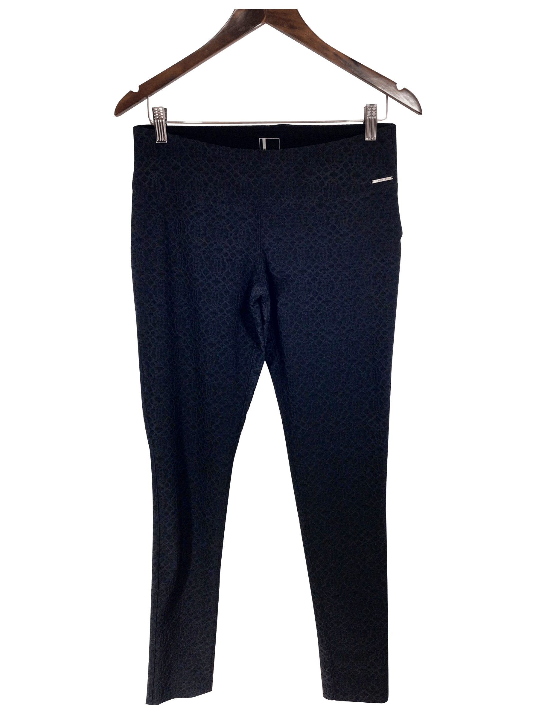 MONDETTA Men's Regular Fit Black Ankle-Length Pants - Size M