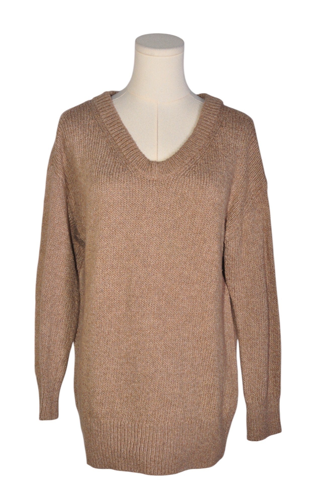 Stylish OLD NAVY Second - Hand Women's Brown Regular - Fit Sweater in Size S