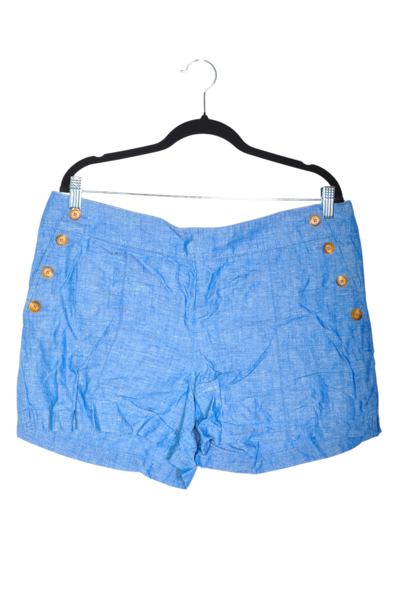 LOFT Women's Stylish Classic Blue Regular Fit Shorts - Size 12