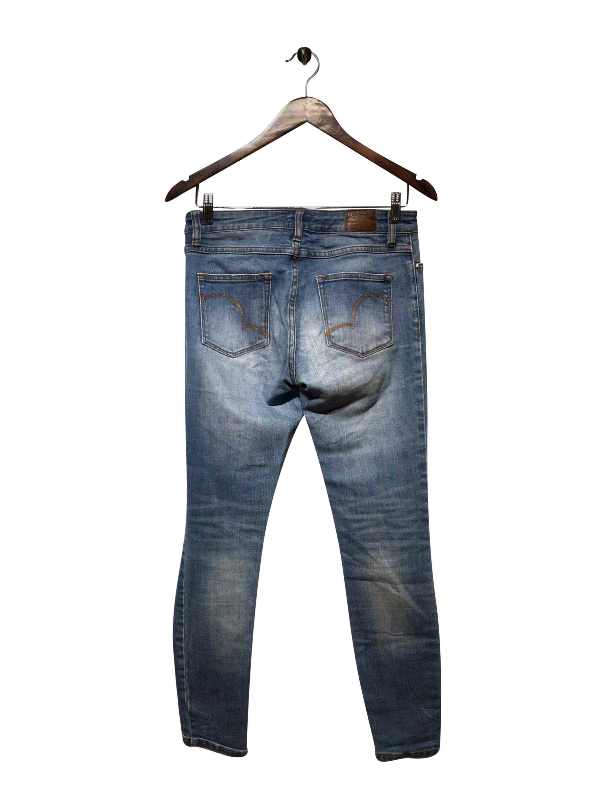 INDIGO PAPER Stylish Regular Fit Blue Straight - Legged Second - Hand Jean Size 27
