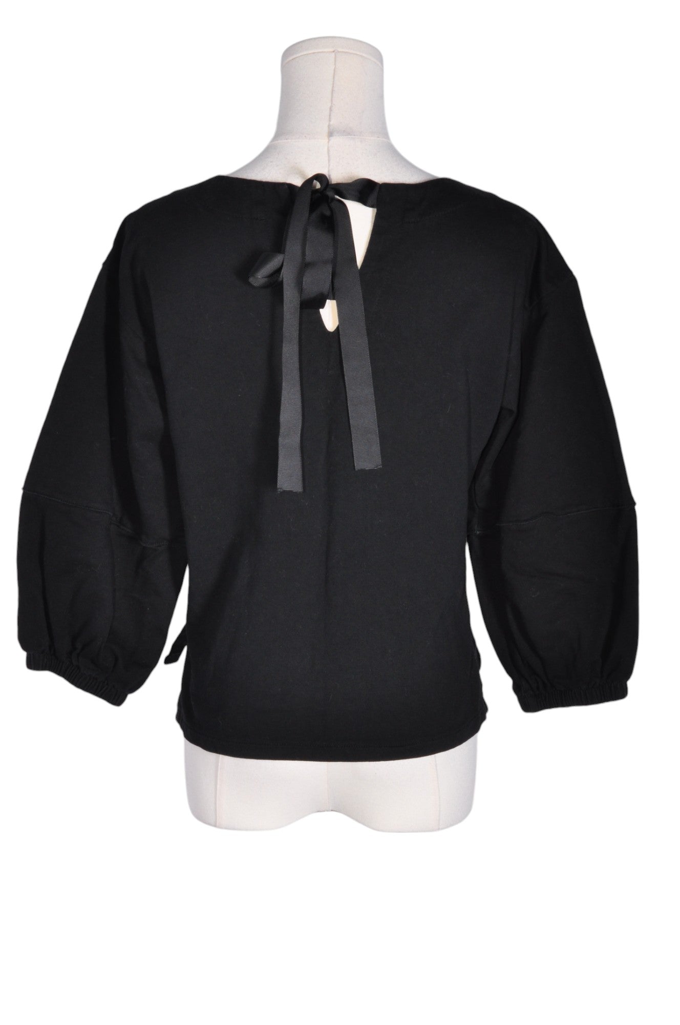 LILI SIDONIO Stylish Women's Black Regular-Fit Blouse - Size M