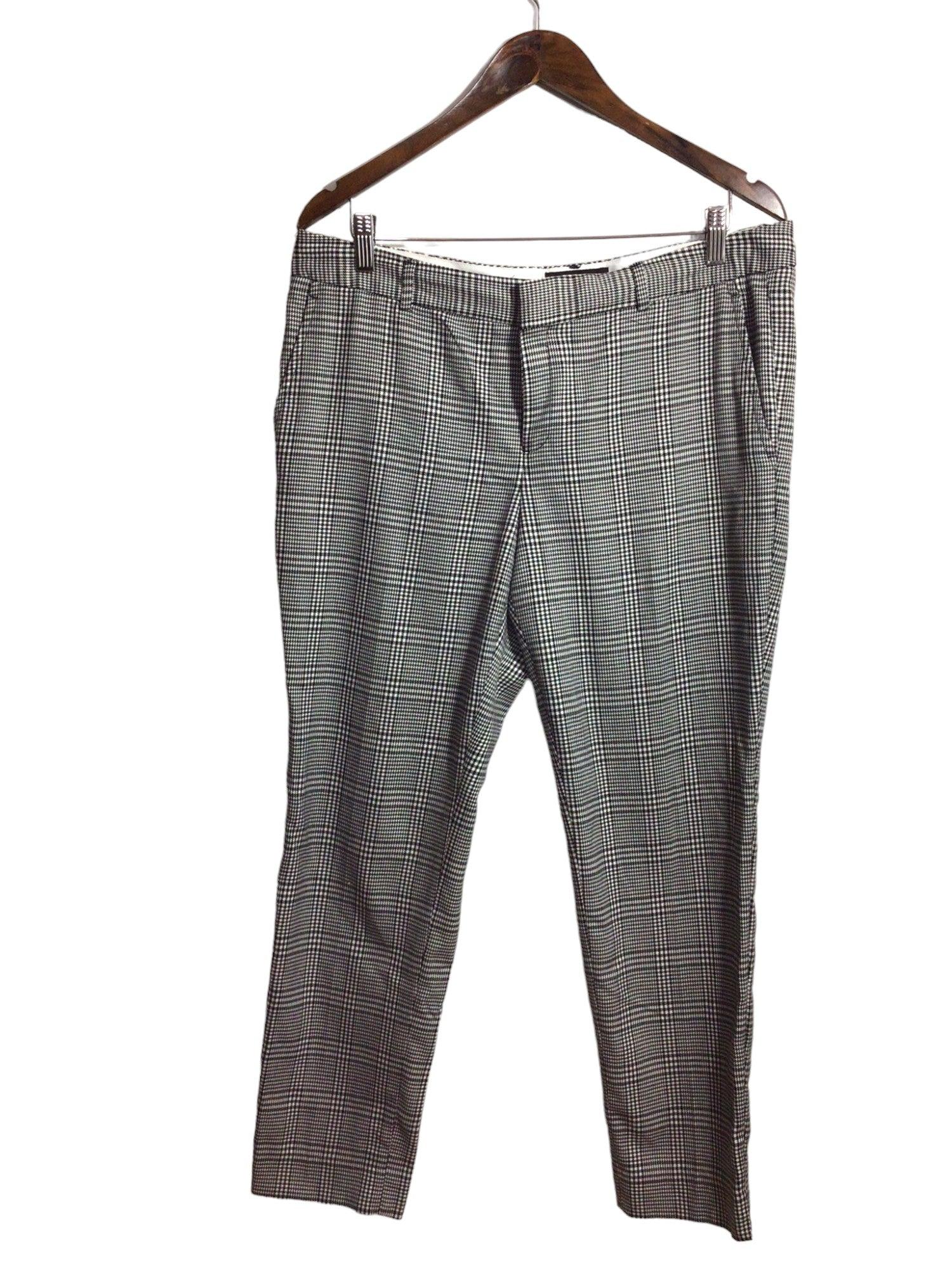 BANANA REPUBLIC Stylish Women's Gray Regular-Fit Work Pants Size 12