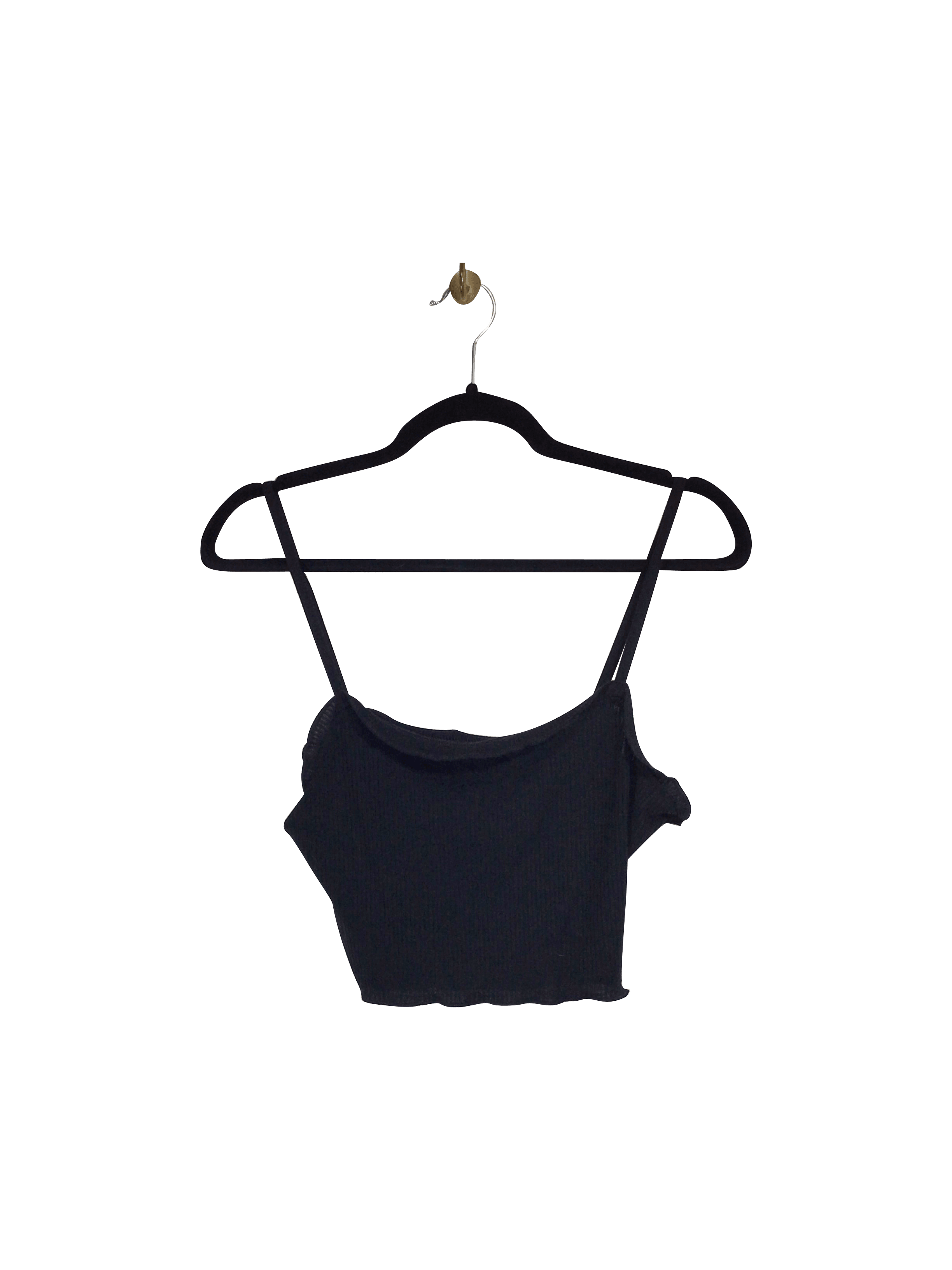Exclusive COMMUNITY Women's Black Regular Fit Crop Tops in XS Size