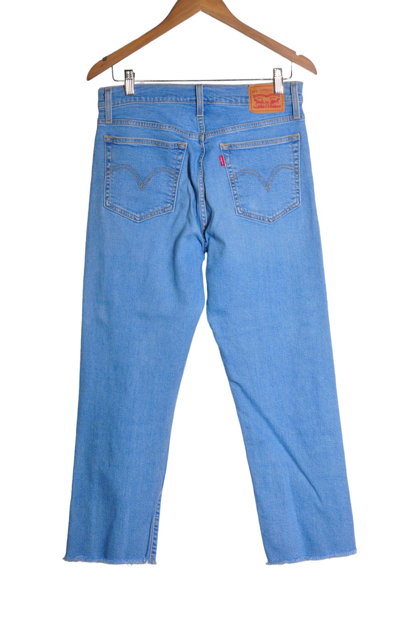 LEVI'S Second-Hand Blue Regular-Fit Women's Straight-Legged Jeans Size 30