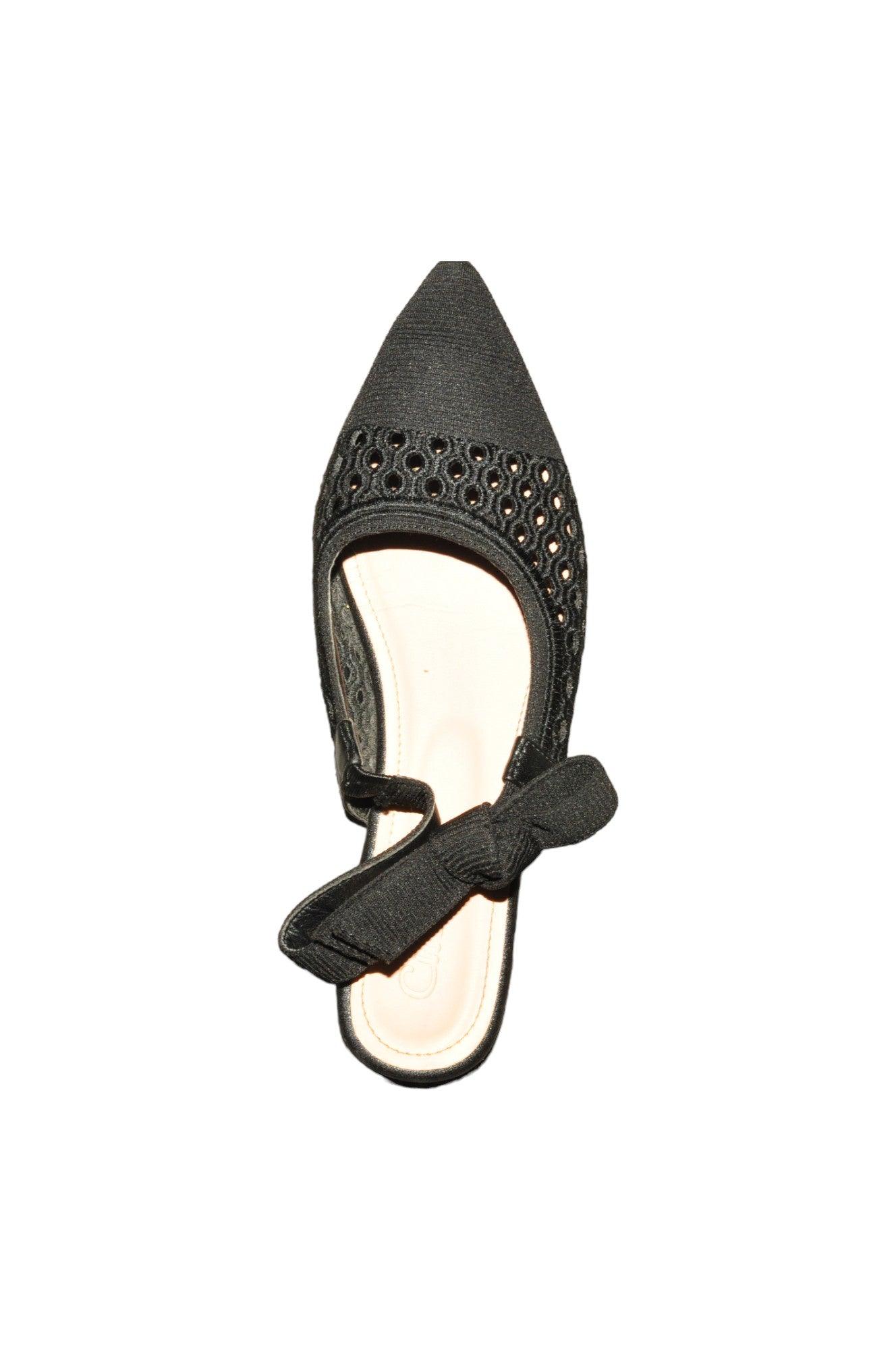 Stylish CUCCOO Women's Regular Fit Black Flat Shoes - Size 37