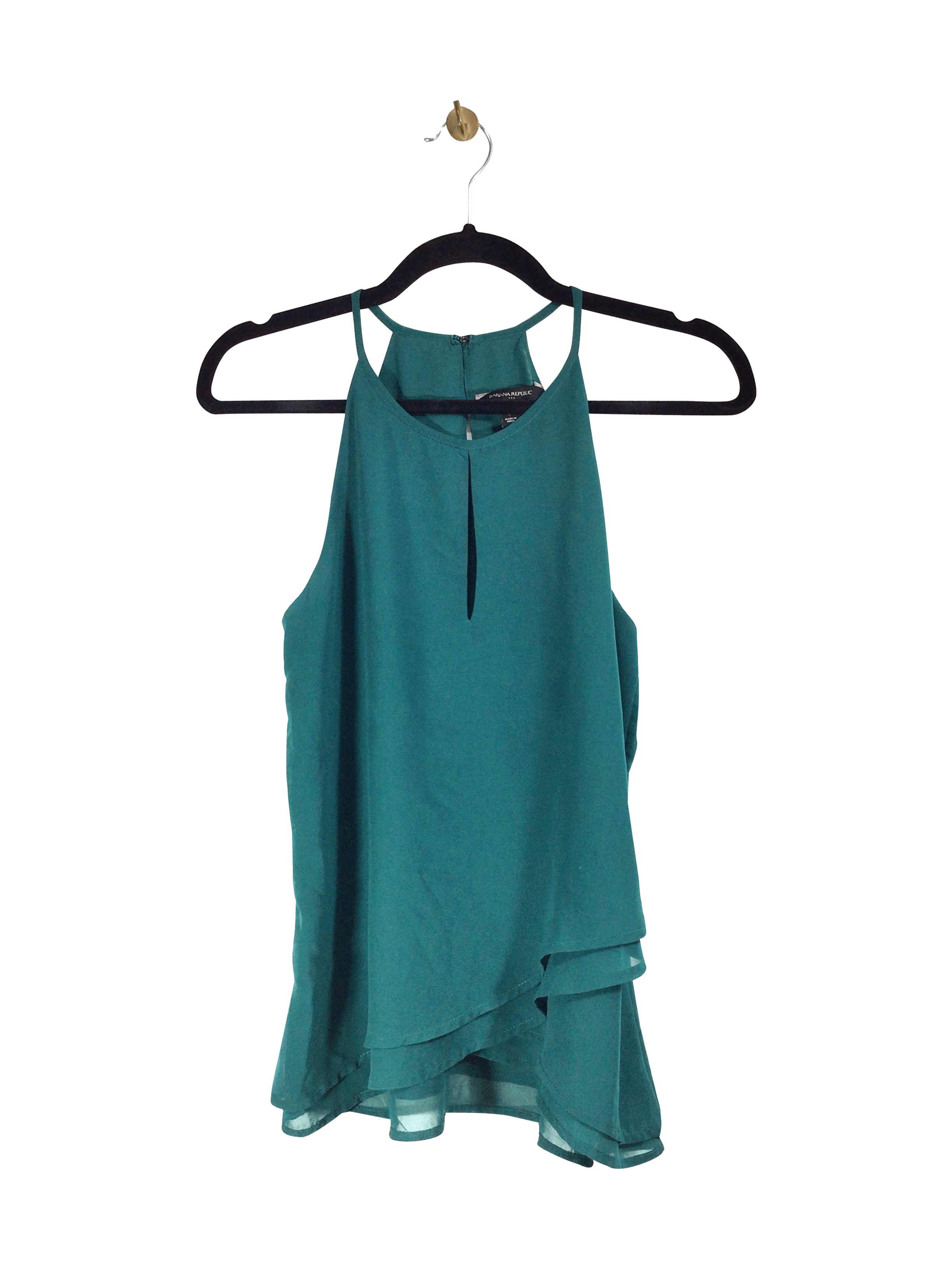 BANANA REPUBLIC Stylish Women's Green Regular-Fit Blouses - Size S