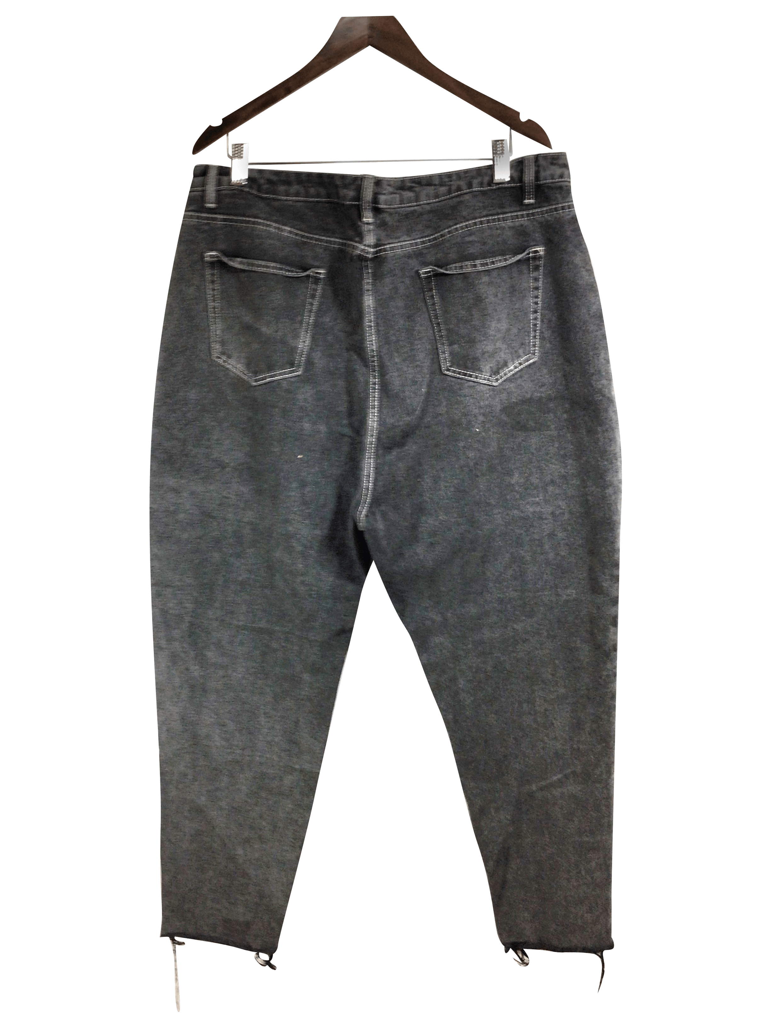 MISSGUIDED Women's Stylish Black Regular-Fit Straight-Legged Jeans - Size 18