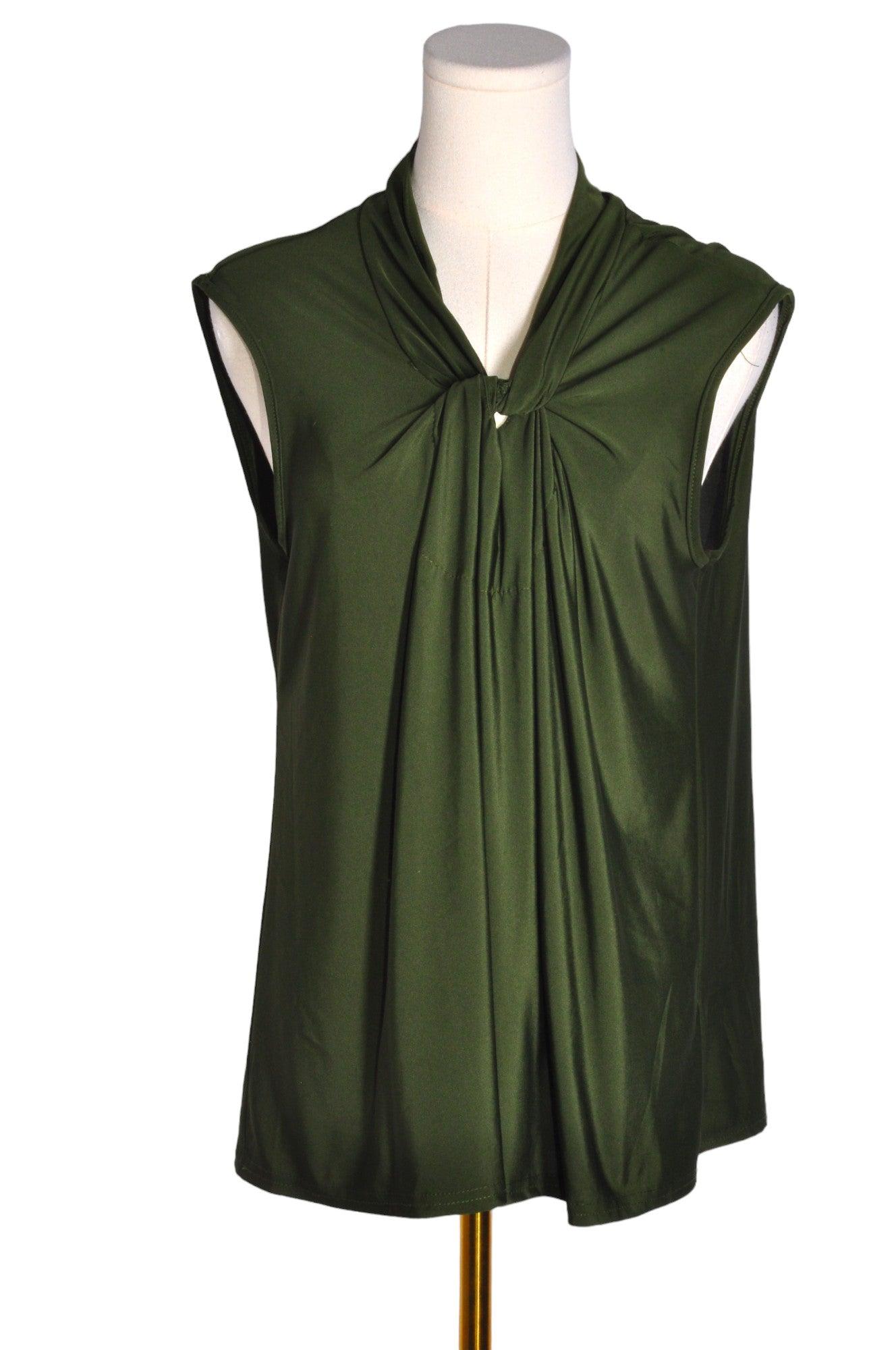 FIRMIANA Stylish Green Women's Regular-Fit Blouses - XL