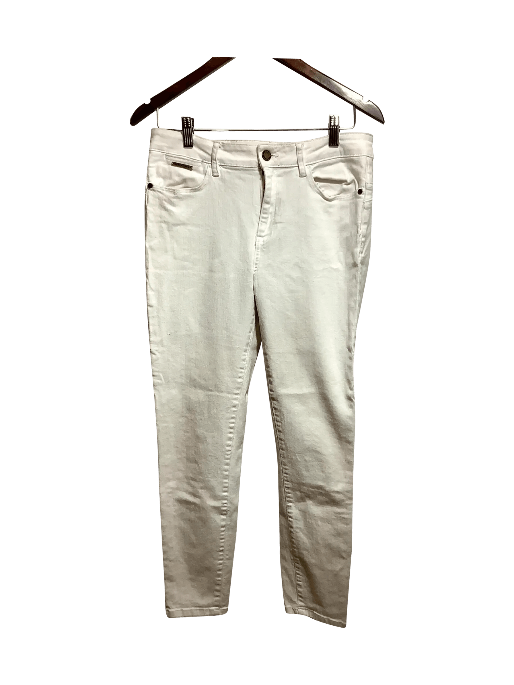 IVANKA TRUMP Premium White Regular Fit Straight - Legged Second - Hand Jean Size 10