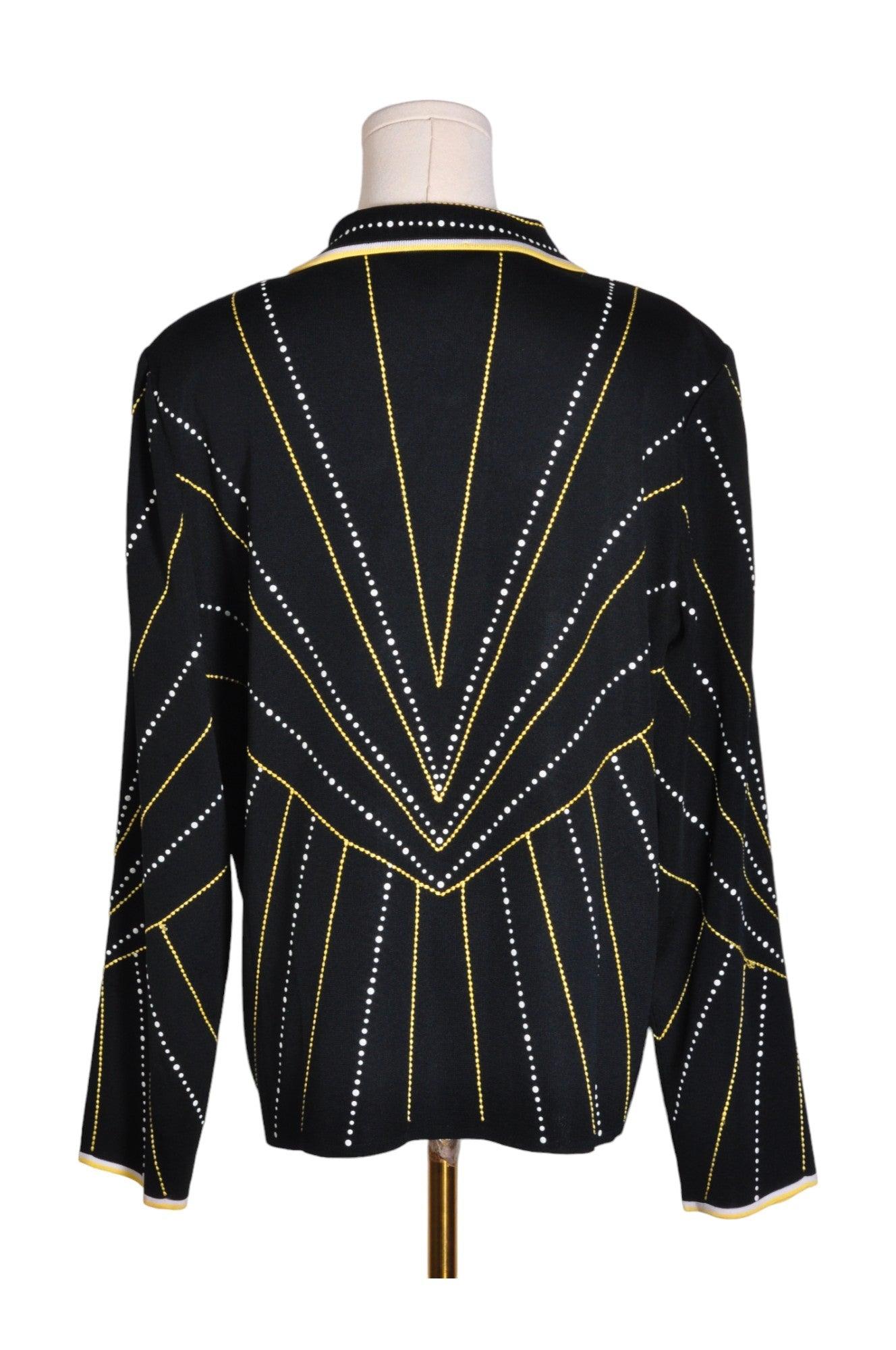 Stylish MING WANG Black Regular-Fit Blazer in XL Size
