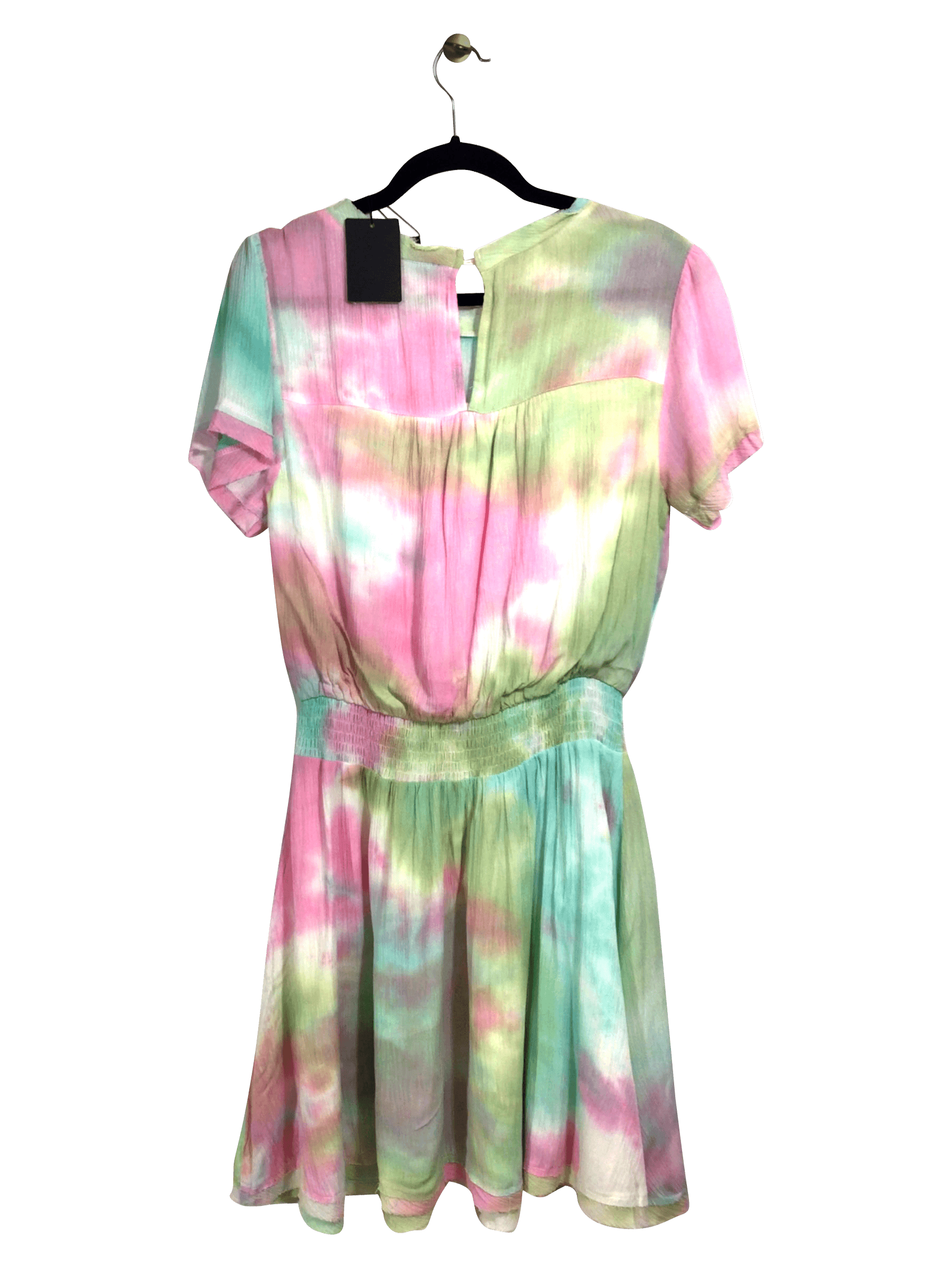 Stylish FATE Blue Regular Fit Wrap Dress - Size L