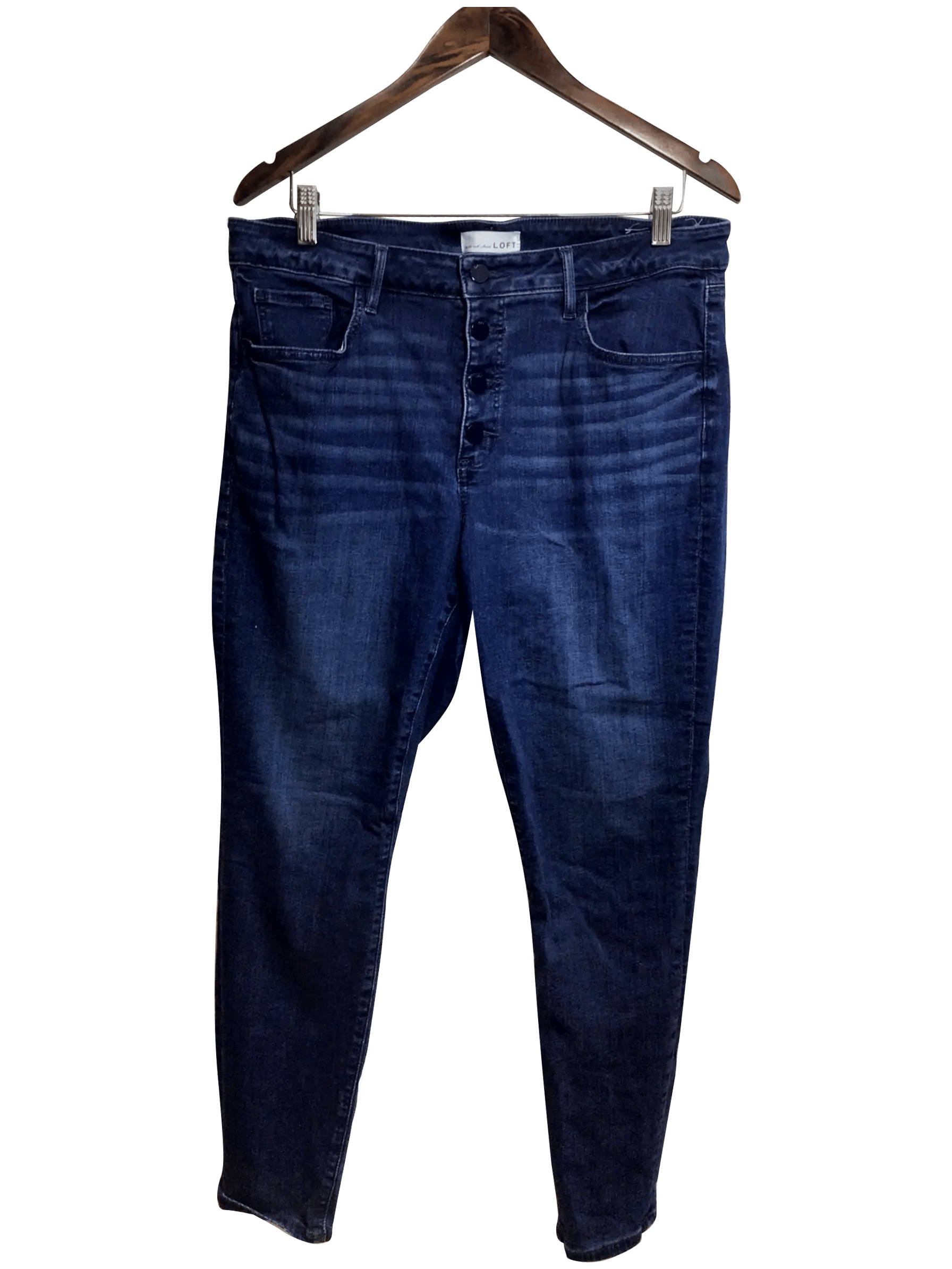 Stylish LOFT Blue Regular Fit Straight - Legged Jeans Size 32