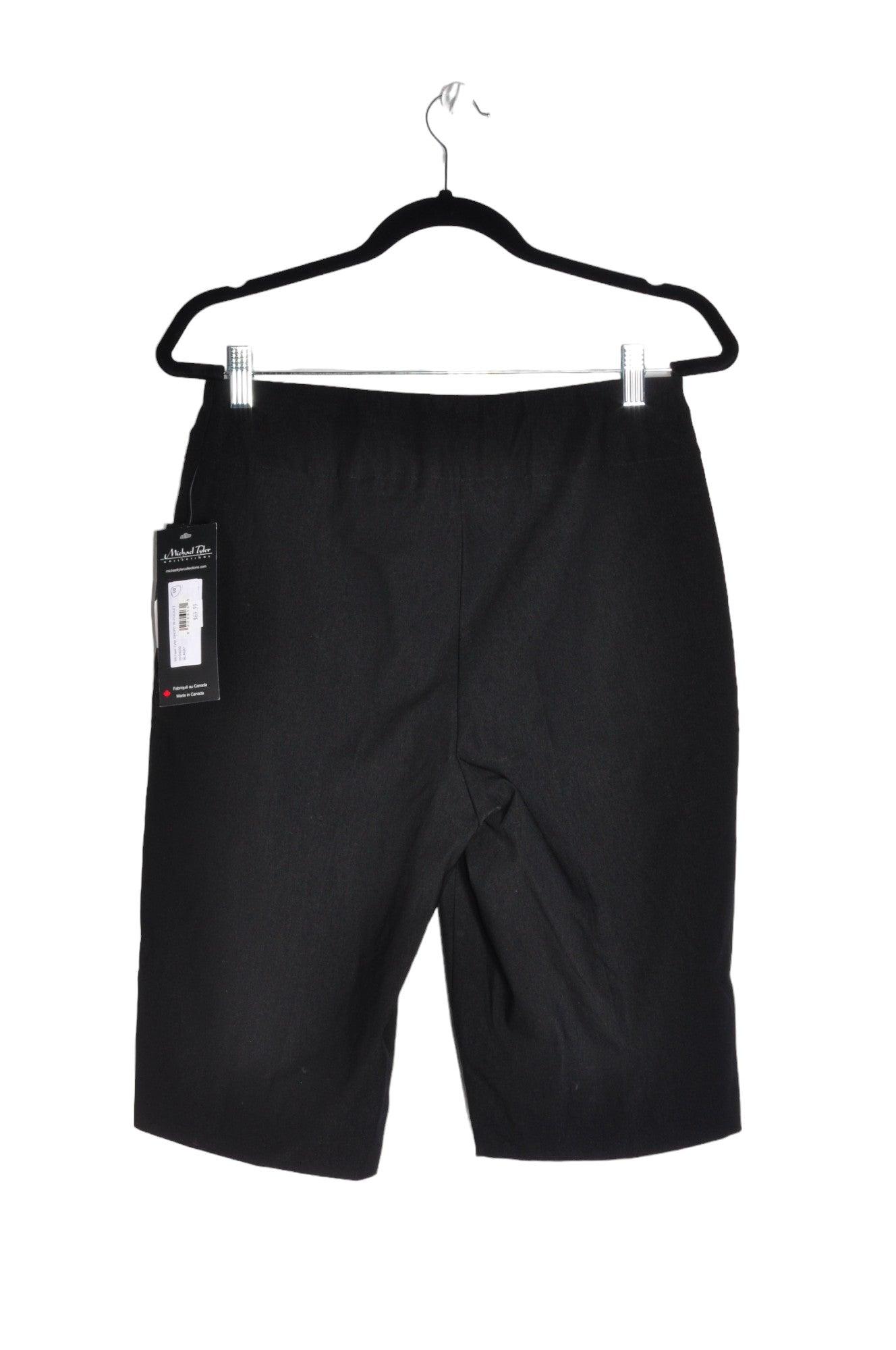 MICHAEL TYLER Stylish Women's Classic Black Regular-Fit Shorts - Size 10