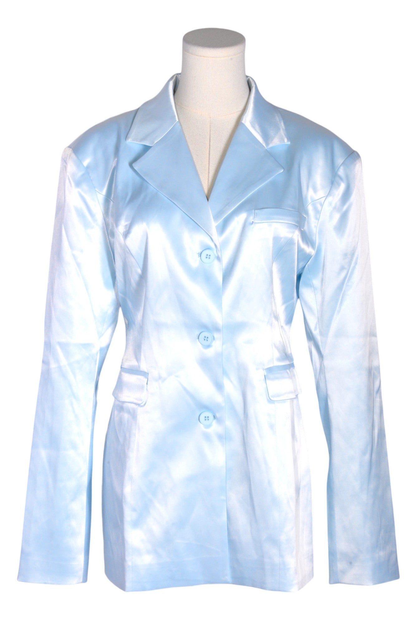 Stylish LIONESS Women's Blue Regular-Fit Button Down Tops - Size M