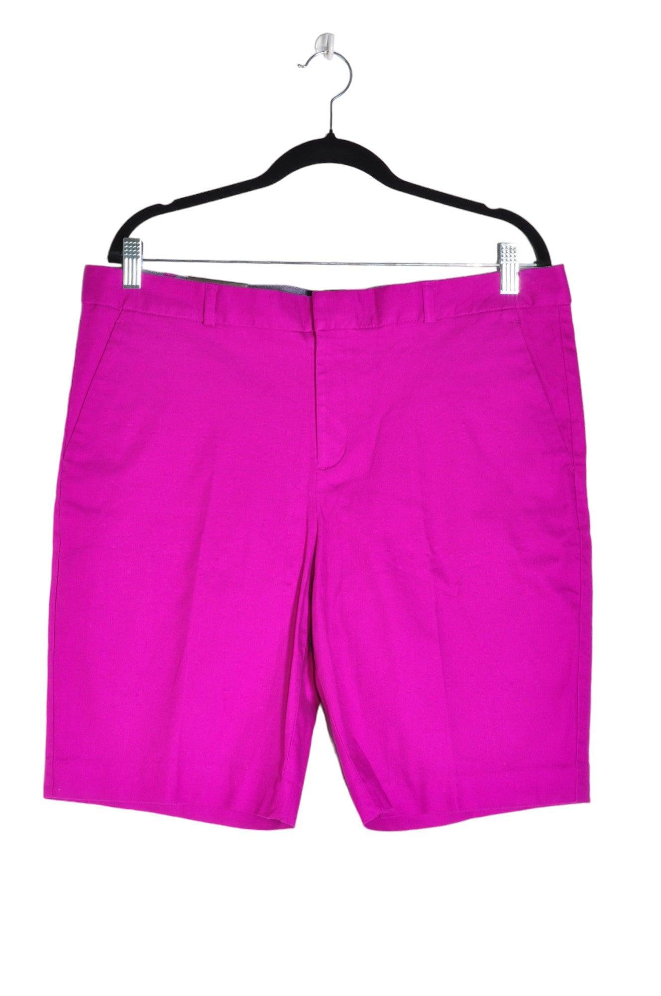 BANANA REPUBLIC Women's Purple Classic Regular Fit Knee-Length Second-Hand Shorts - Size 14