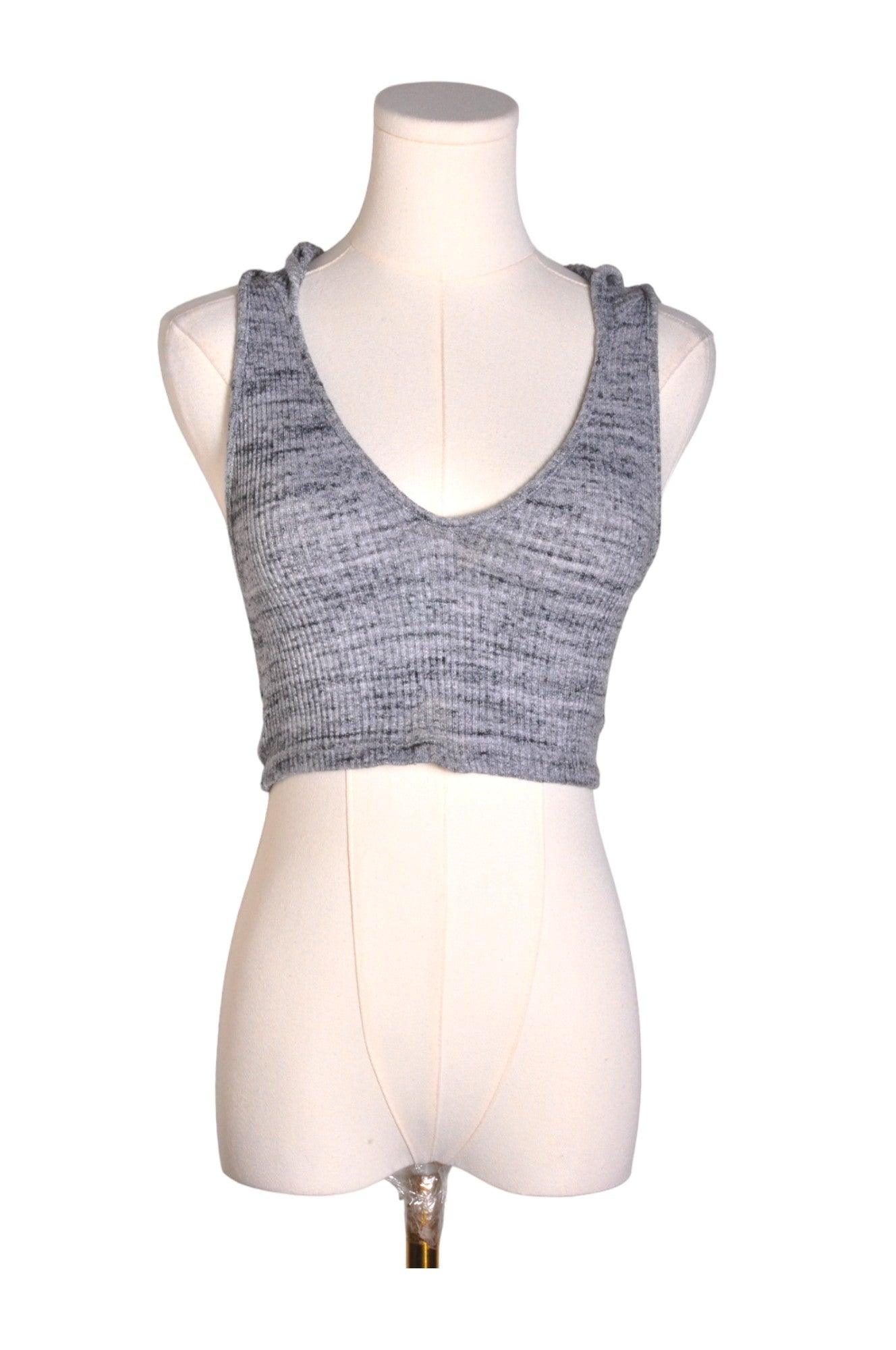Stylish FASHION NOVA Women's Gray Regular Fit Crop Tops - Size S