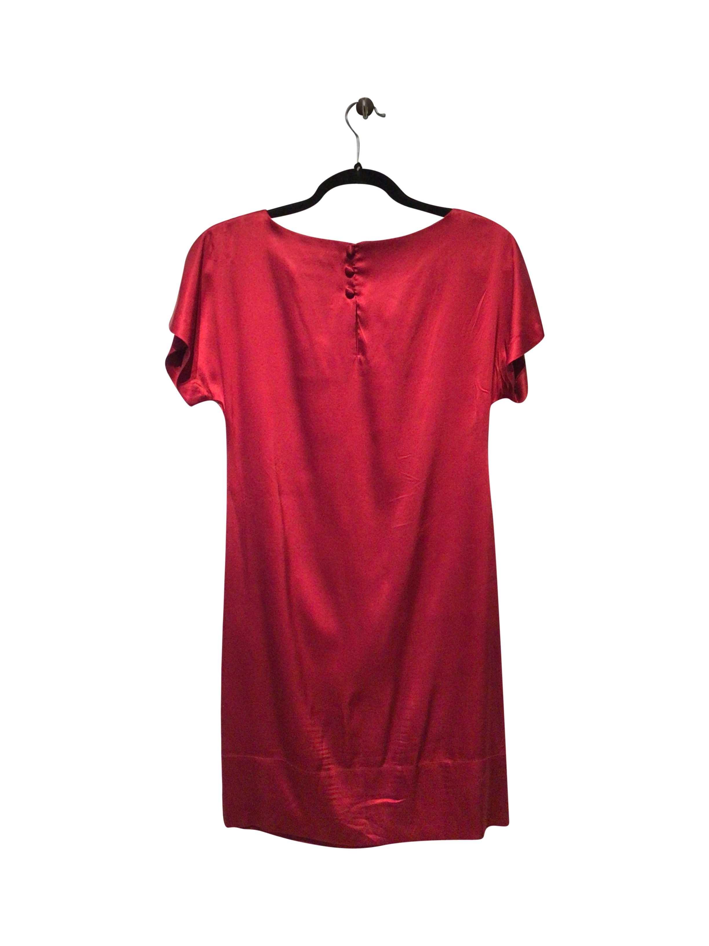 BANANA REPUBLIC Stylish Regular Fit Red Shift Dress - Size 0