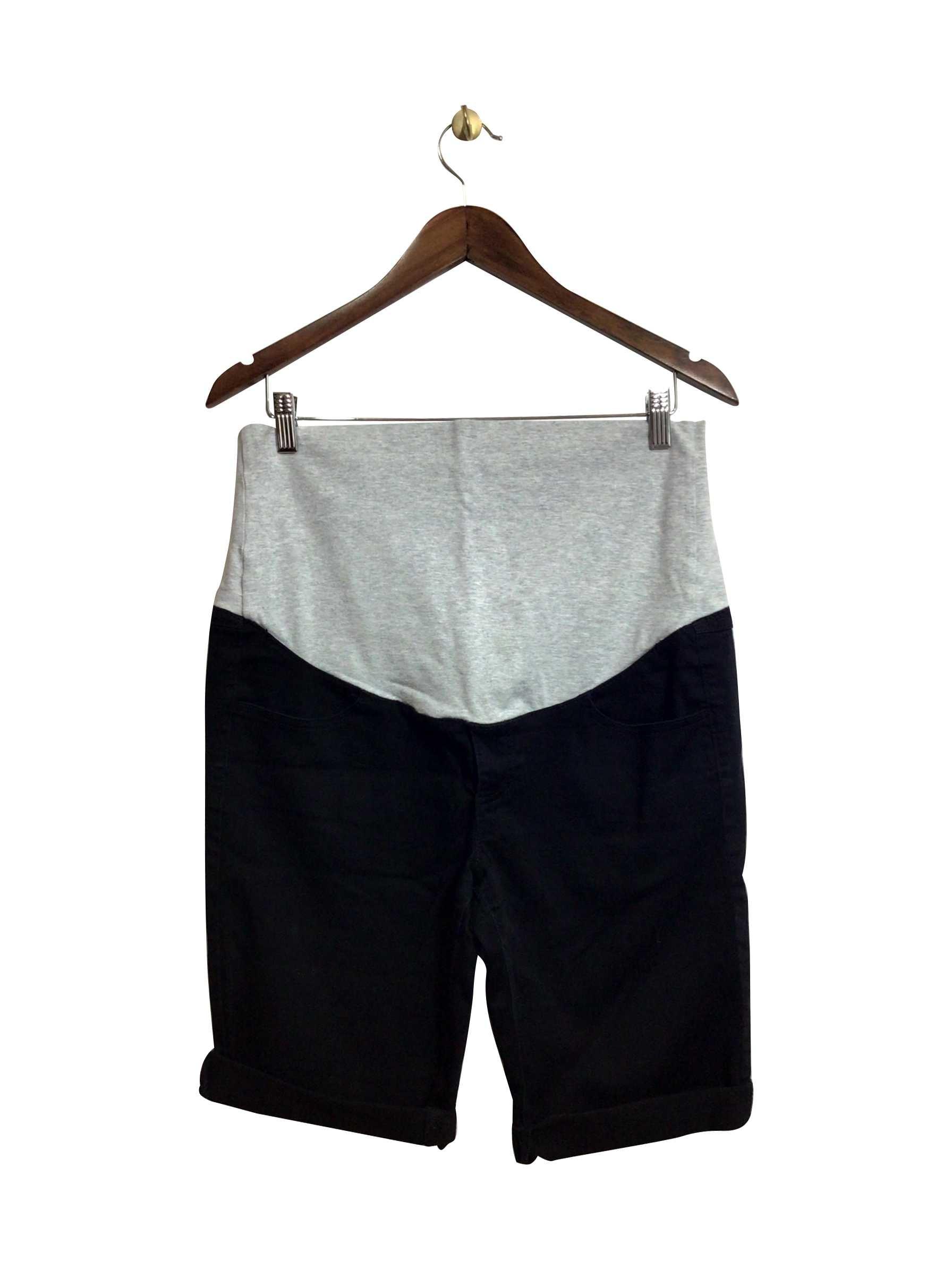 INSIDER Stylish Regular Fit Second - Hand Black Jeans Shorts - Size L