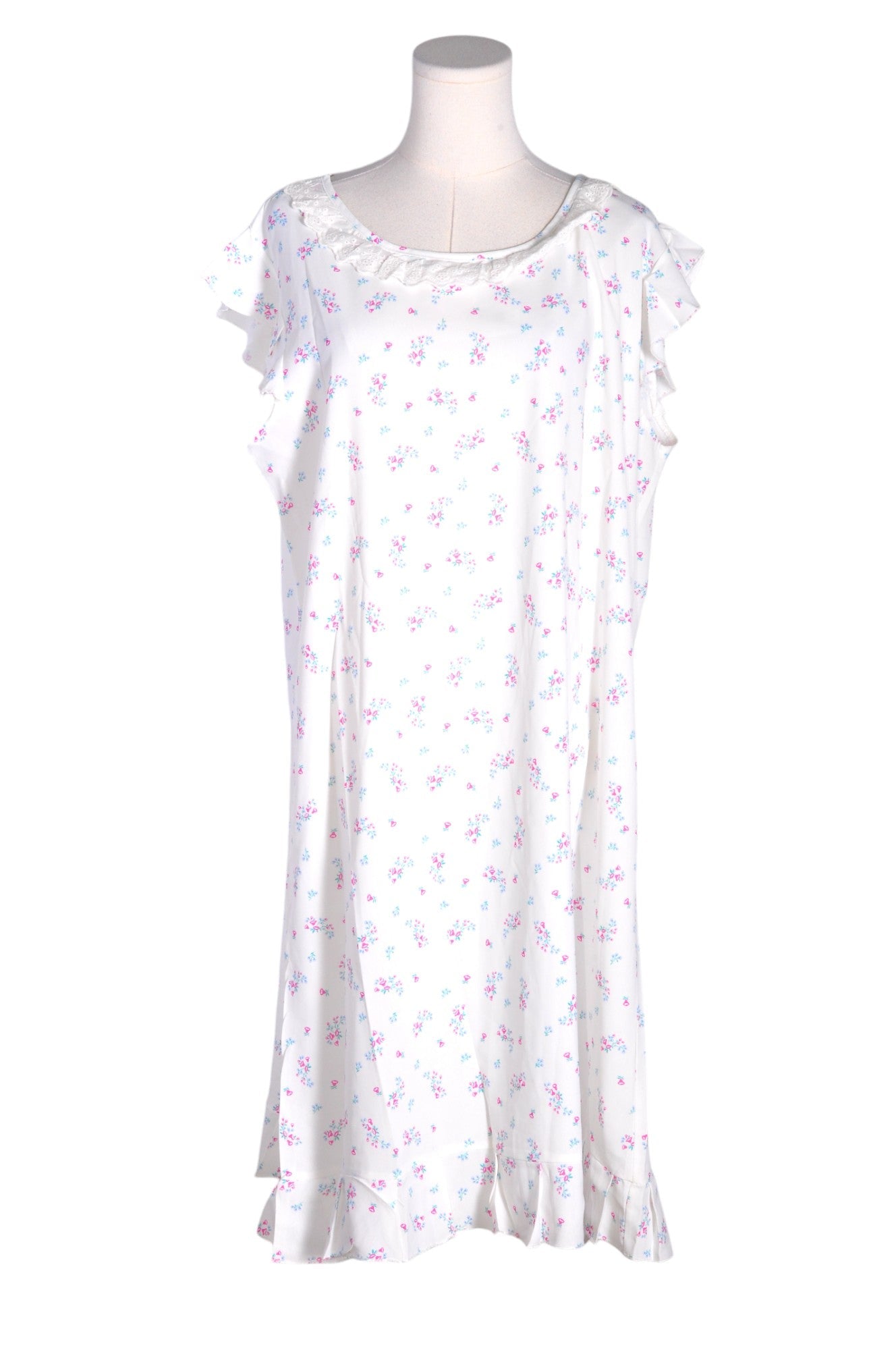 MISSLOOK Women's Elegant White 3XL Drop Waist Regular Fit Dress