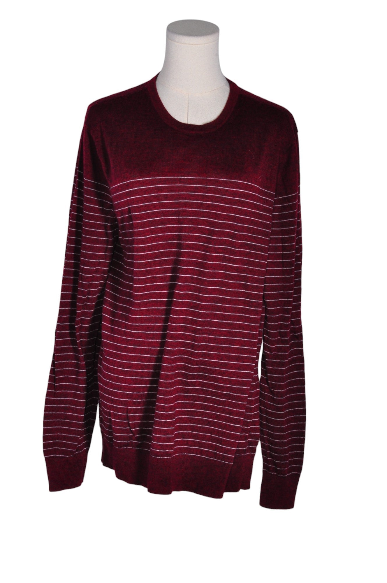 Stylish BANANA REPUBLIC Red Regular Fit Women's Long Sleeve T - Shirt in Size L