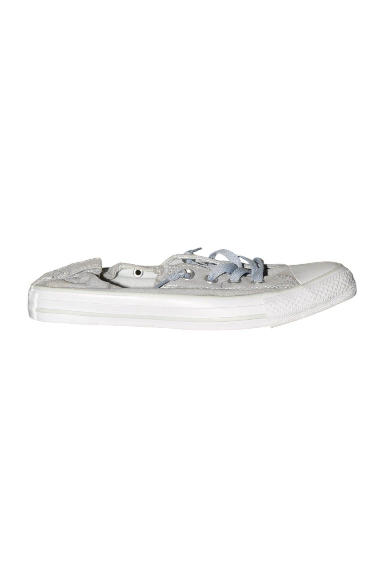Stylish CONVERSE Gray Women's Regular-Fit Sneakers Size 8