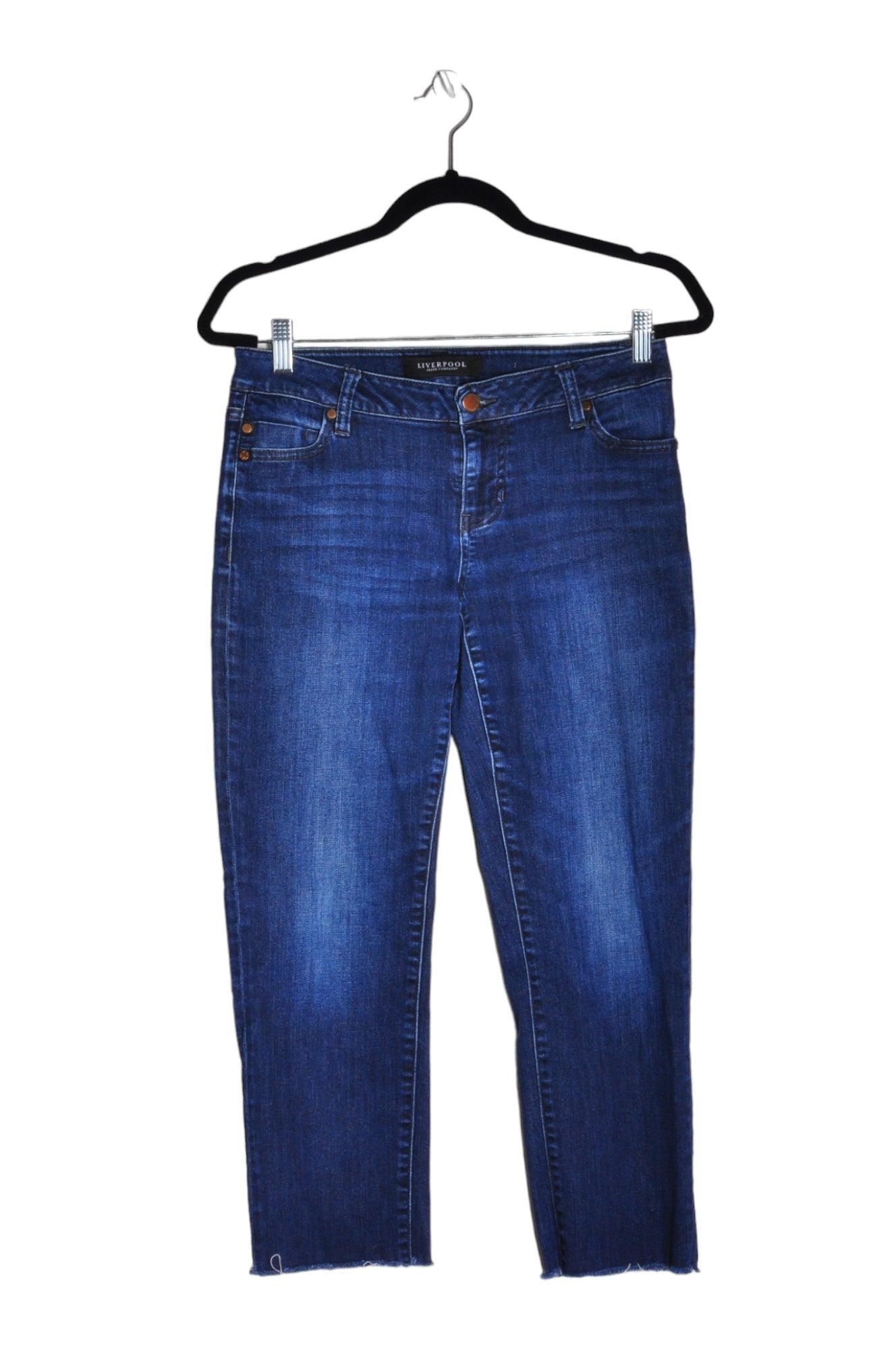 LIVERPOOL Stylish Women's Blue Regular Fit Straight-Legged Jeans - Size 4
