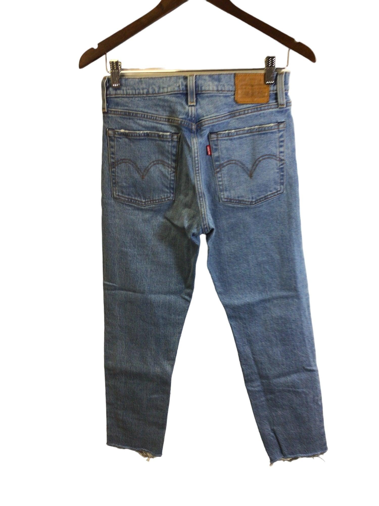 LEVI'S Second-Hand Women's Blue Regular Fit Straight-Legged Jeans Size 26