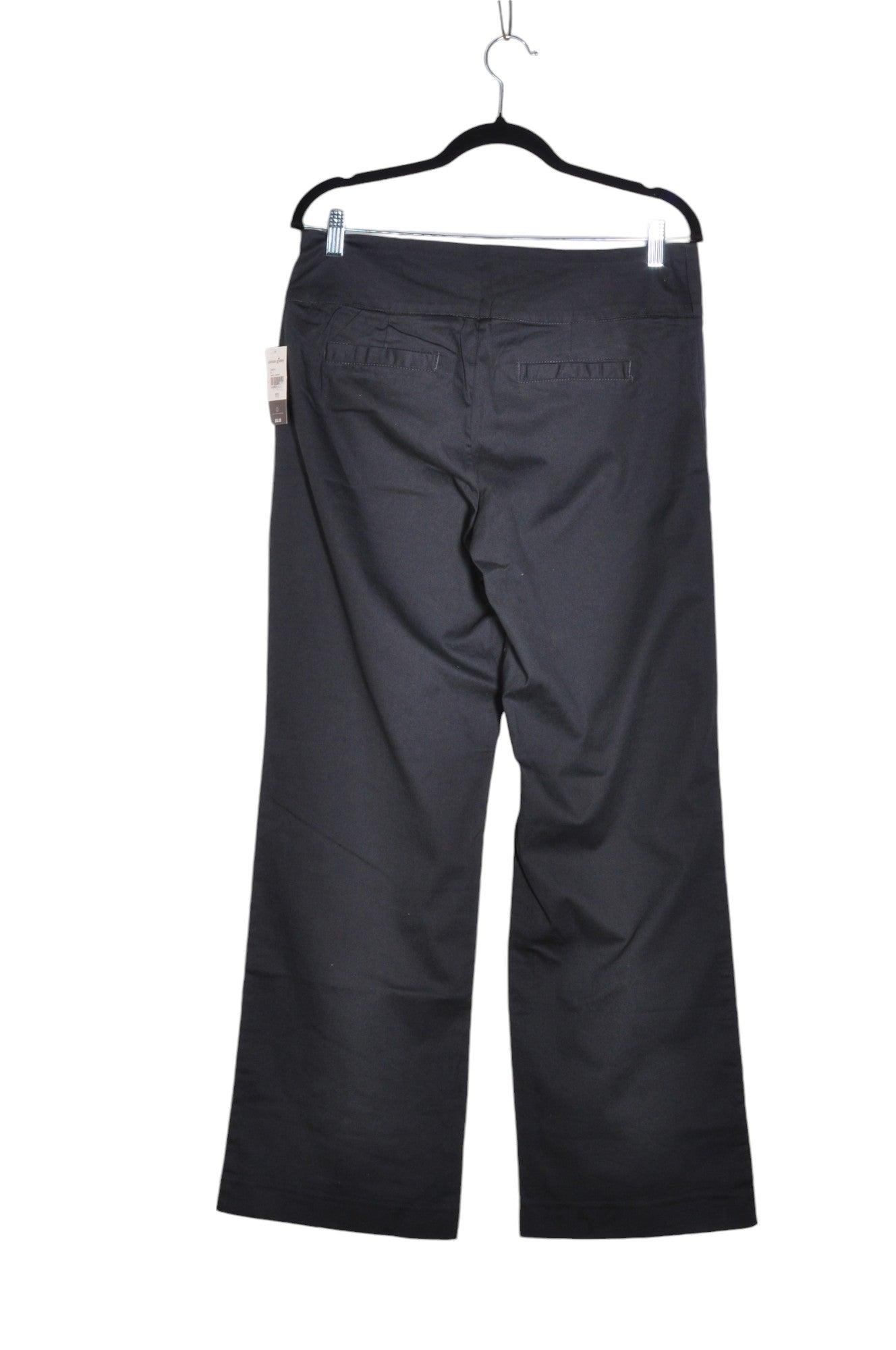 Stylish COTTON GINNY Gray Regular - Fit Women's Work Pants Size 11