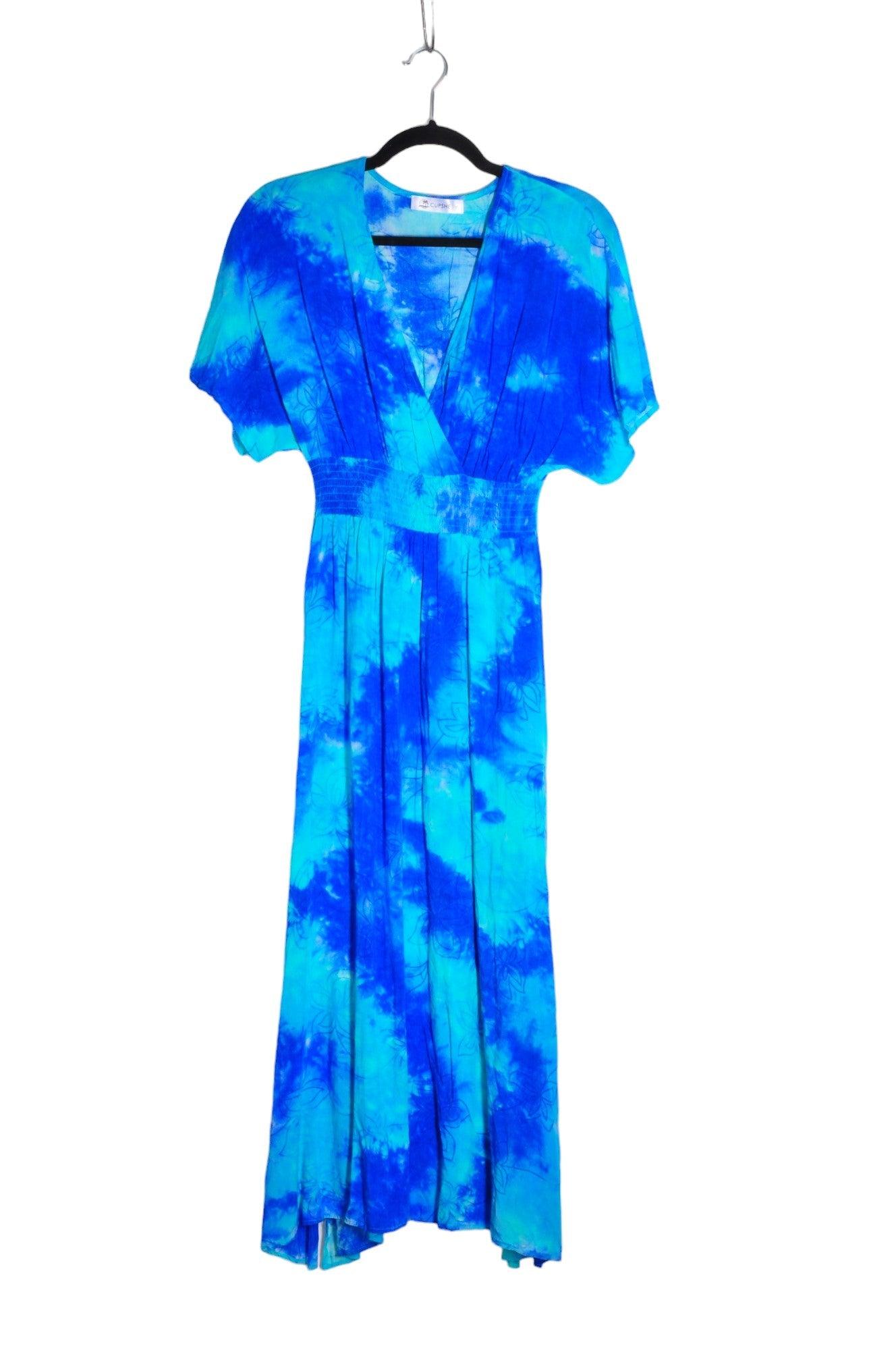 CUPSHE Stylish Women's Blue Maxi Dress in Regular Fit - Size L