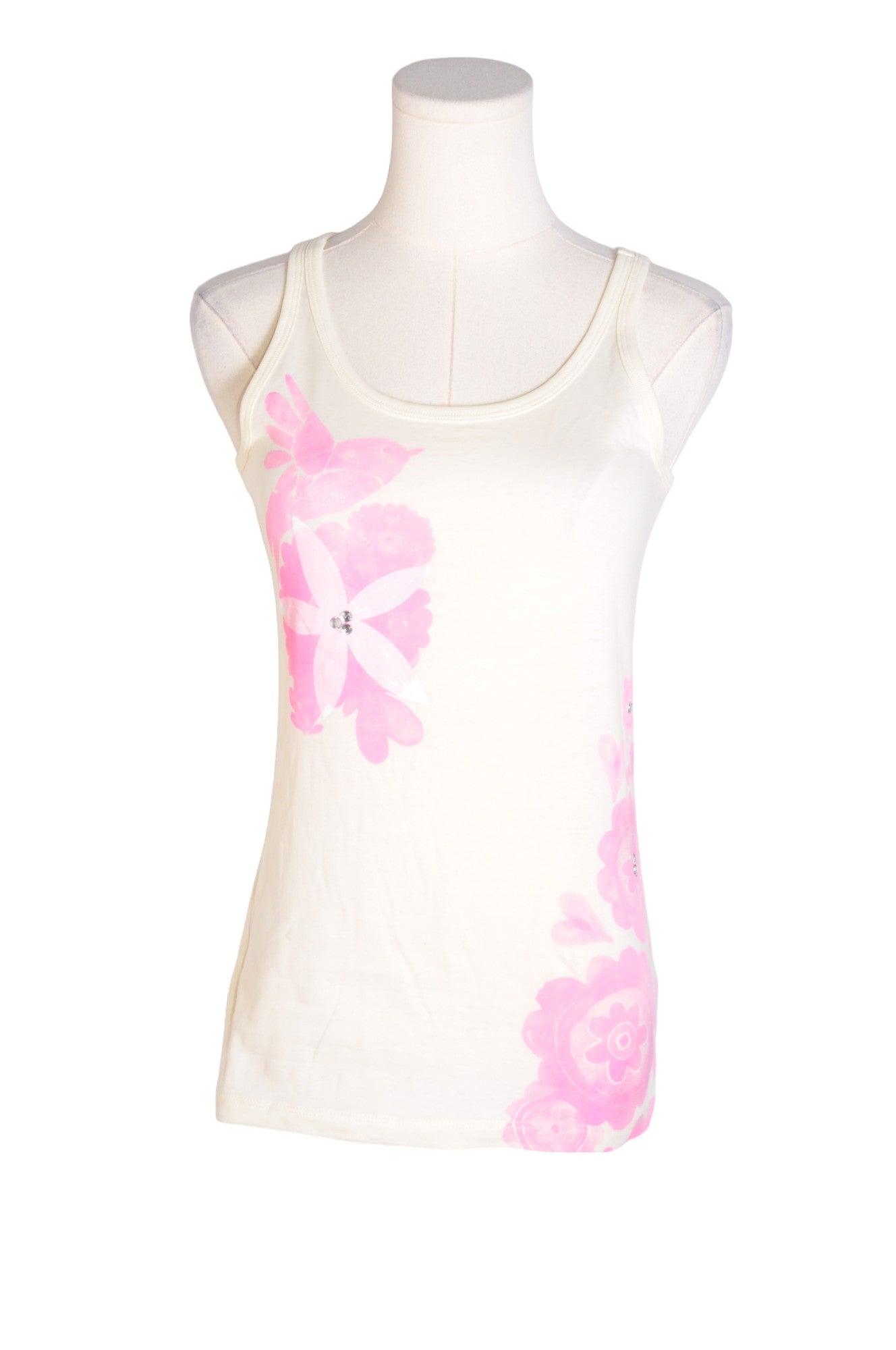 OLD NAVY Women's White XL Regular Fit Cotton Tank Tops - Second Hand