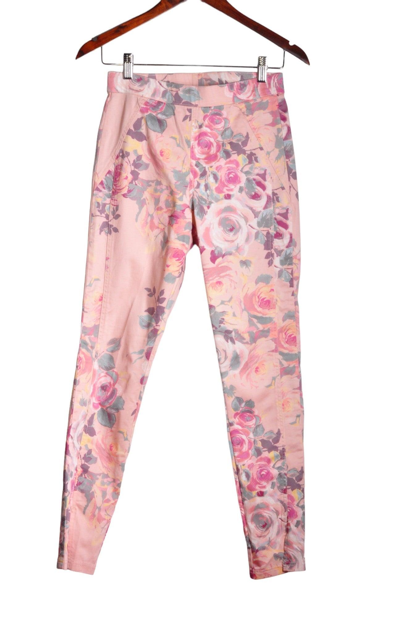 Stylish HUE Women's Pink Regular-Fit Straight-Legged Jeans - Size S