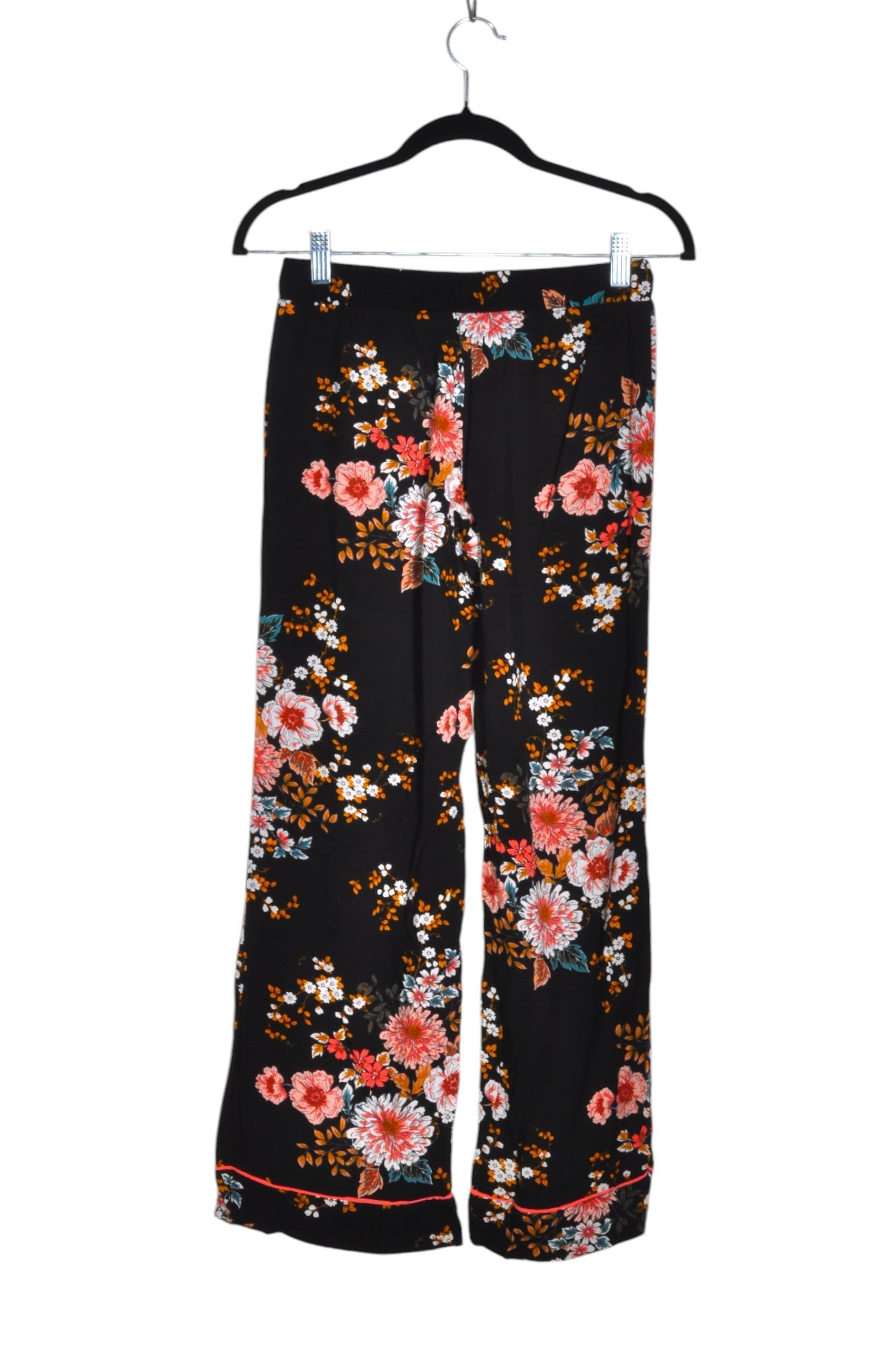 CYNTHIA ROWLEY Stylish Women's Black Linen Blend Regular Fit Pants - Size XS