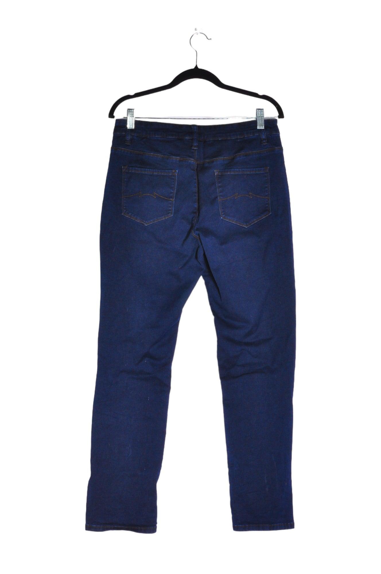 PARASUCO Stylish Women's Blue Regular Fit Straight-Legged Jeans - Size 12