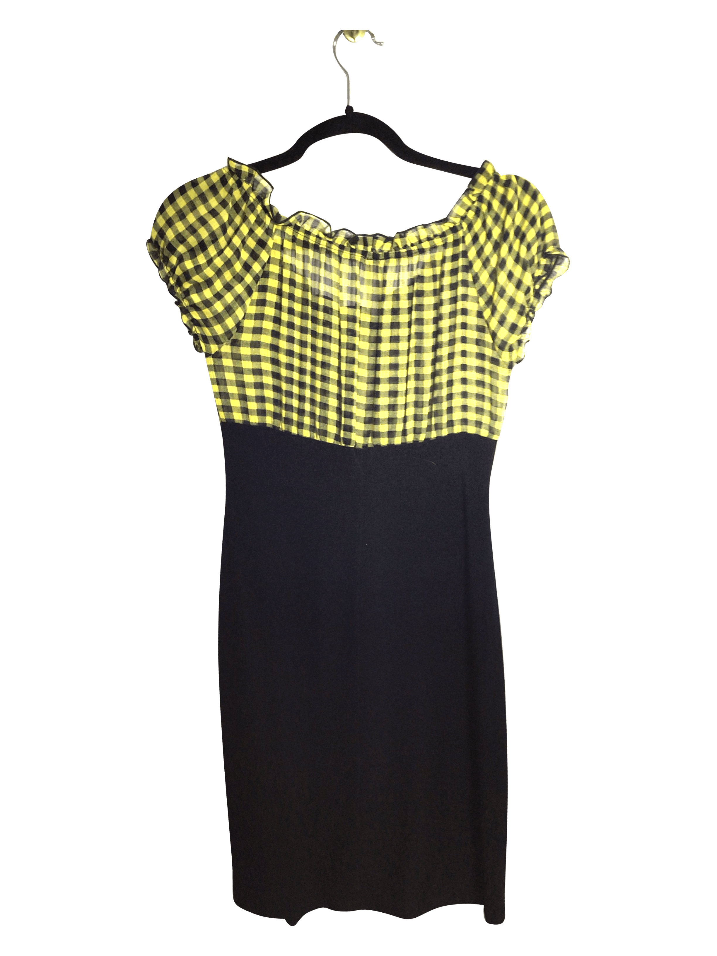 INTERI Stylish Women's Black Regular-Fit Midi Dress - Size S