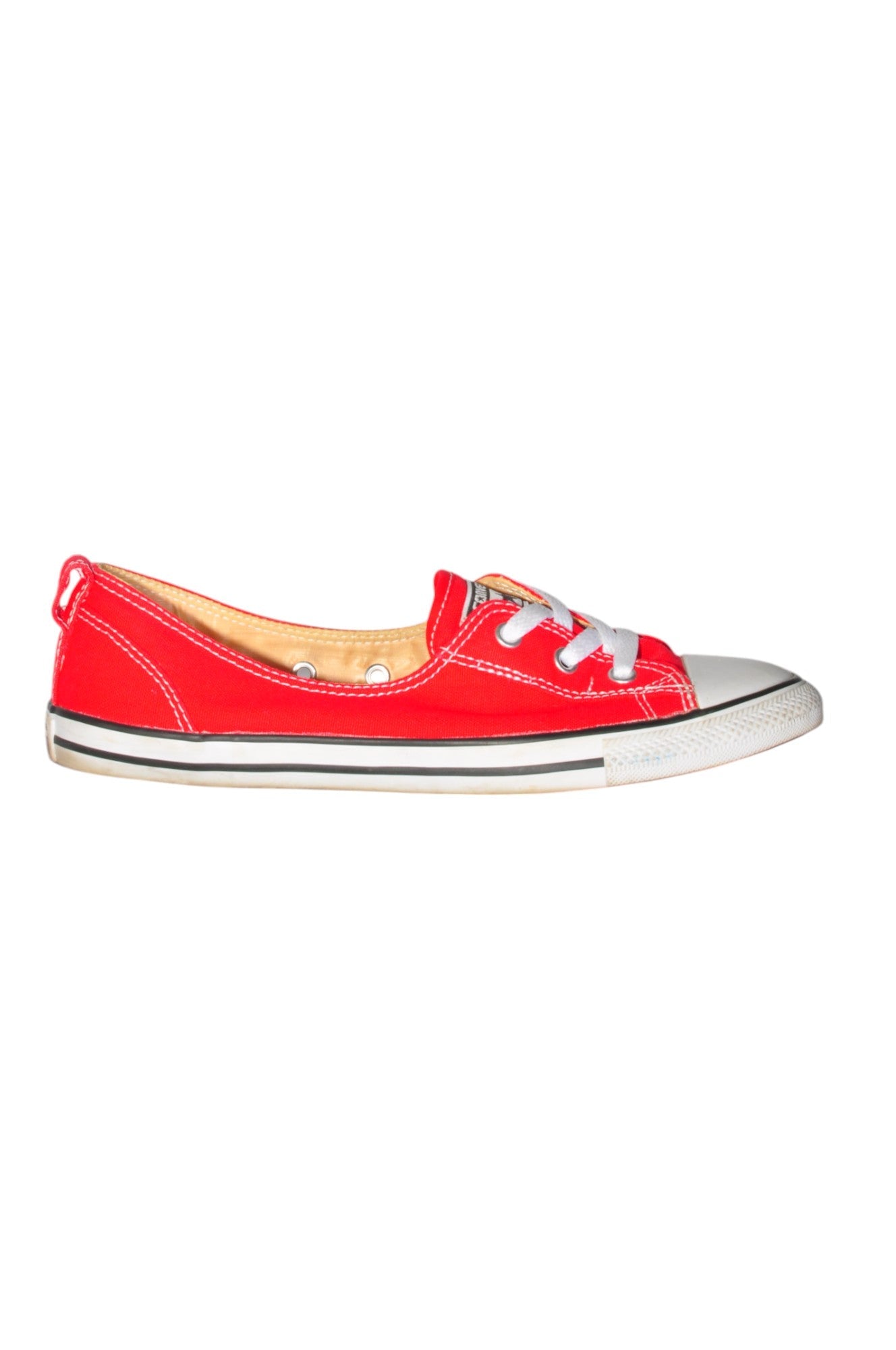Stylish CONVERSE Women's Red Regular Fit Sneakers - Size 8