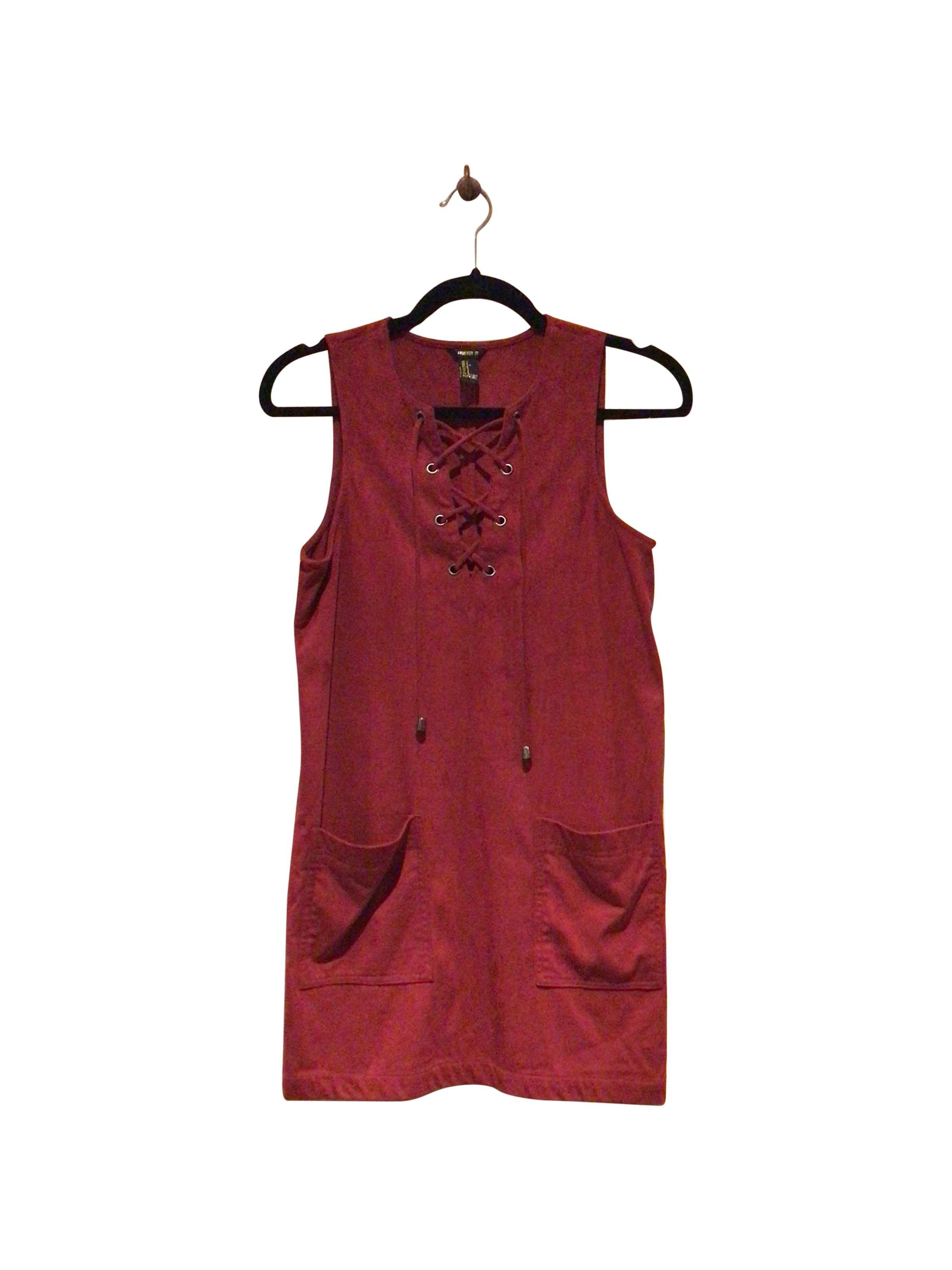 FOREVER 21 Stylish Regular Fit Red Midi Dress - Size S