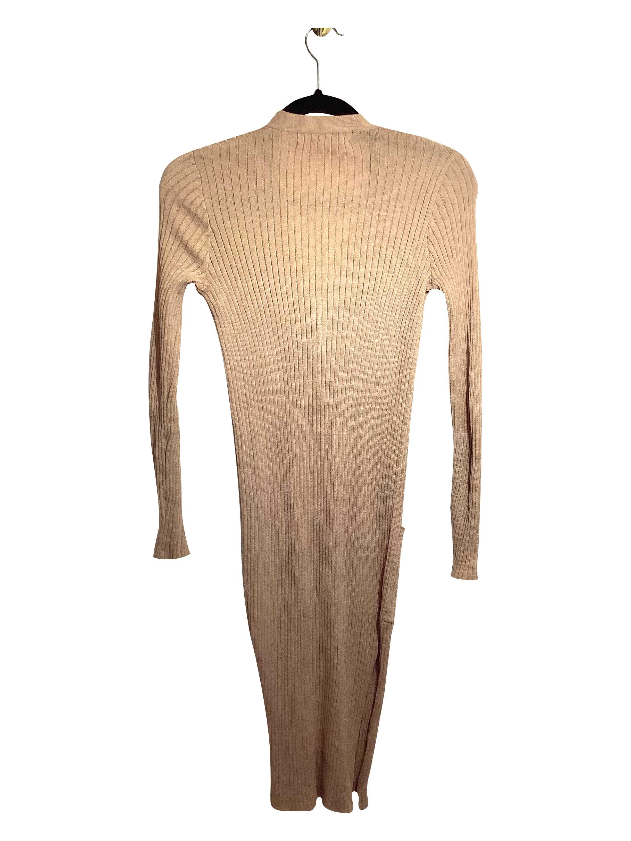 FOREVER 21 Chic Regular Fit Ankle-Length Beige Maxi Dress - Size S