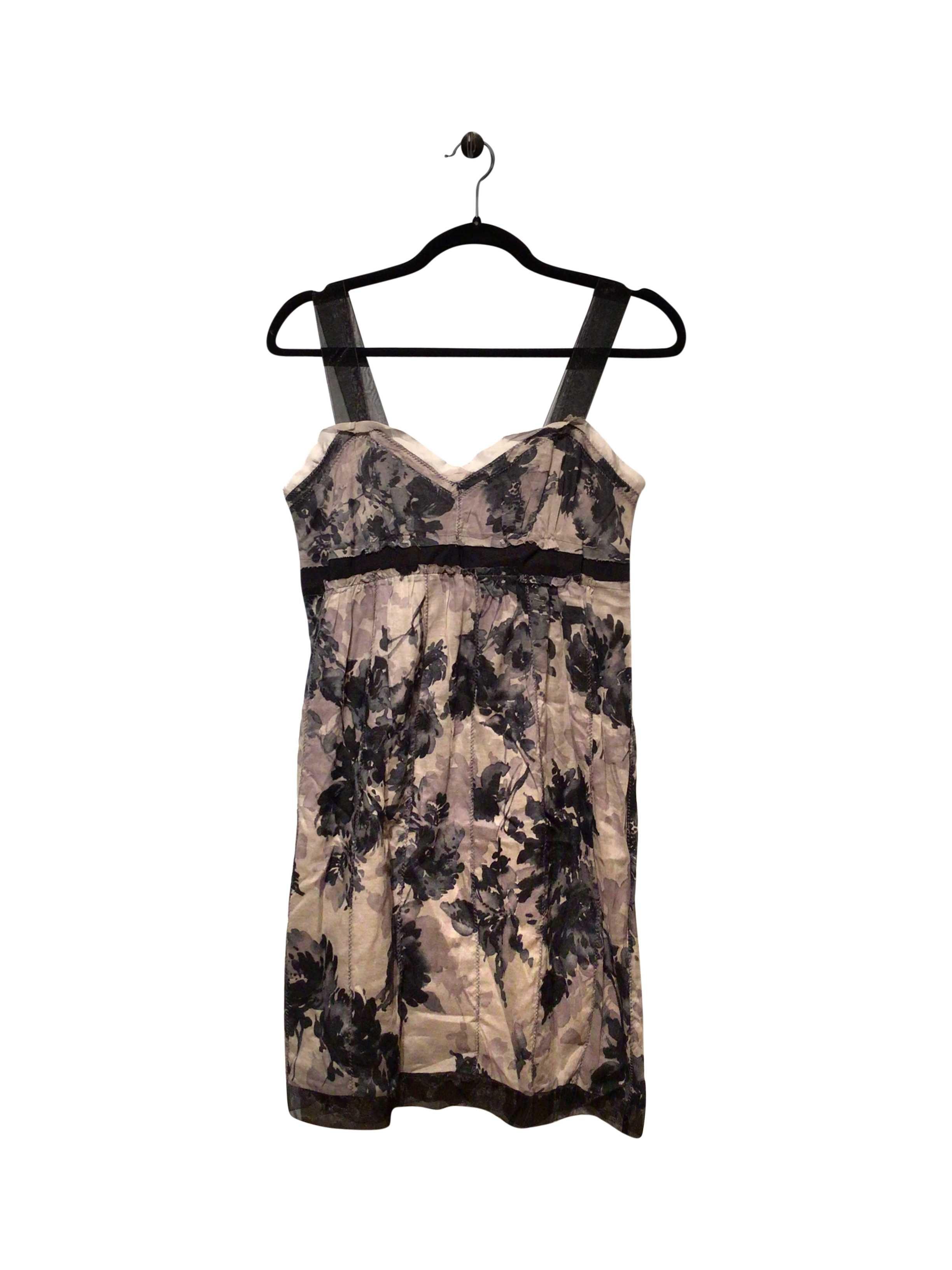 Stylish LOFT Regular Fit Gray Mini Dress - Size 4
