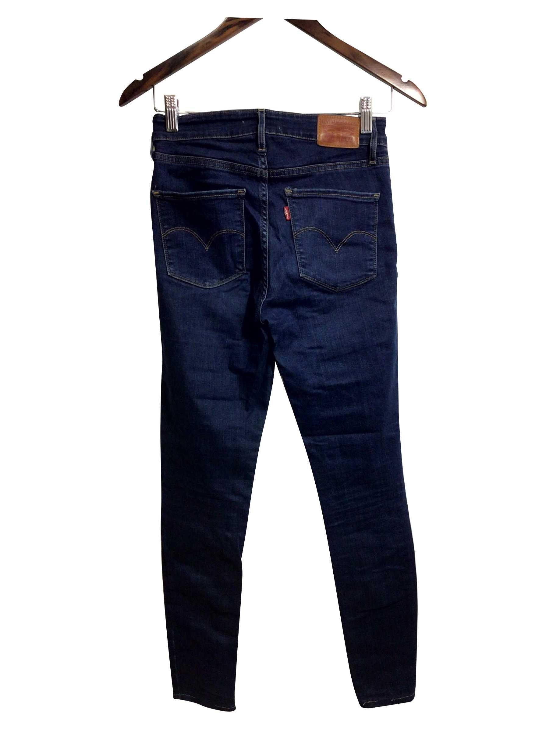 LEVI'S Blue Regular Fit Ankle-Length Straight-Legged Second-Hand Jeans - Size 26
