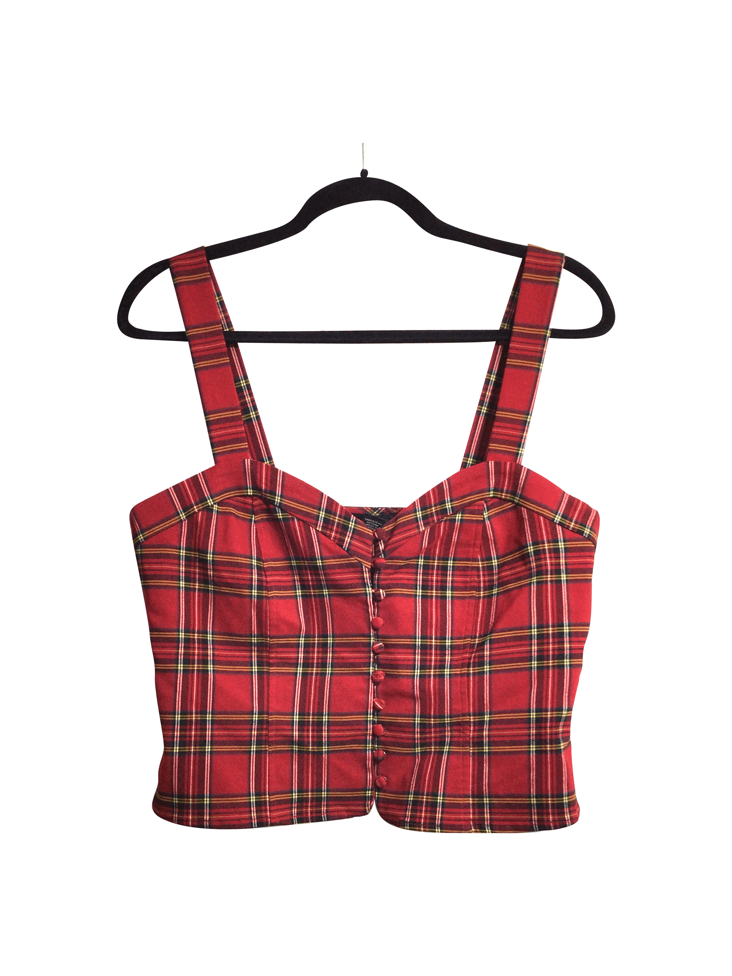 FOREVER 21 Stylish Women's Red Regular Fit 0X Crop Tops